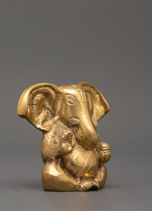 Lord Ganesh Brass Statue | Spiritual Blessings for Prosperity and Success