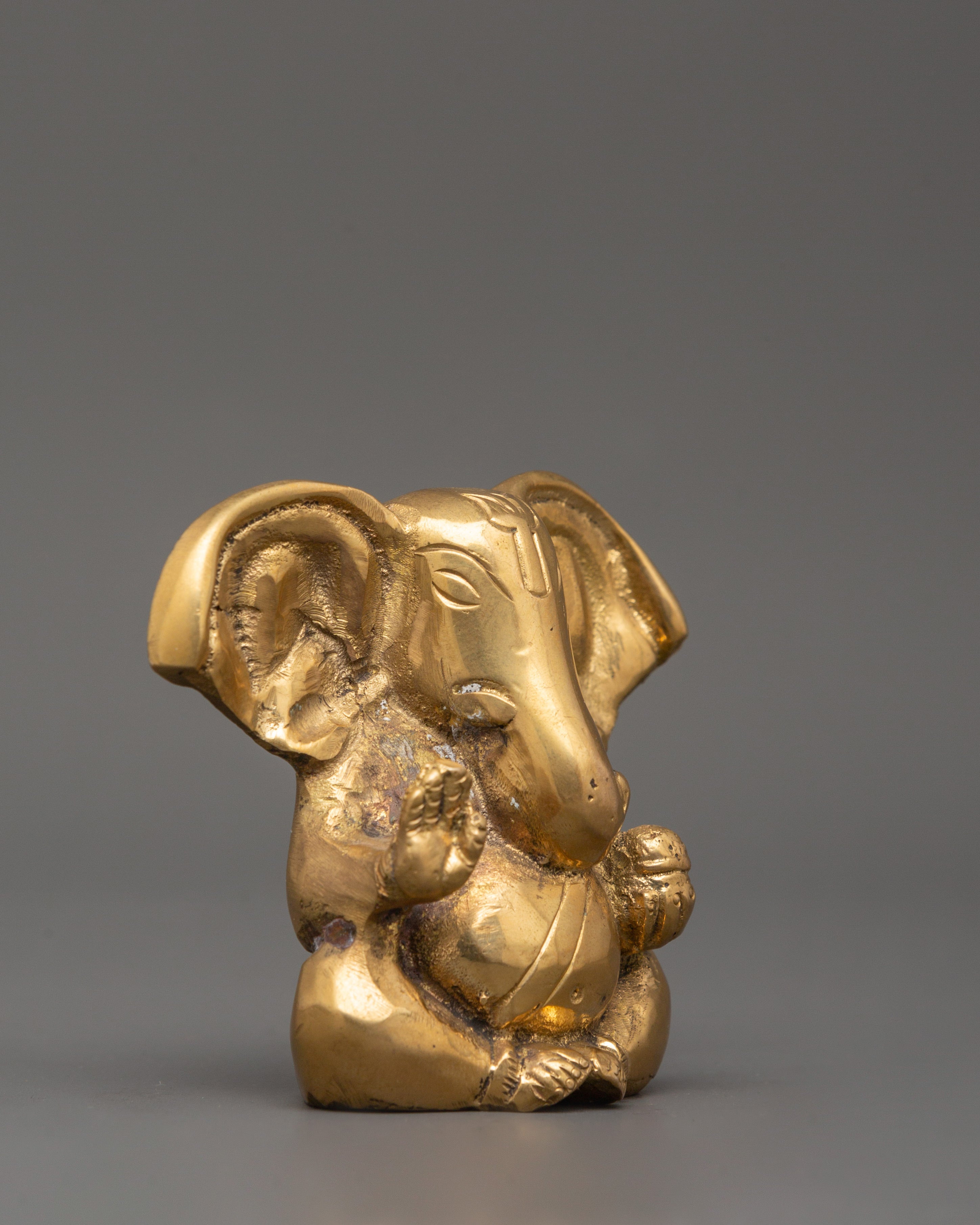 Lord Ganesh Brass Statue | Spiritual Blessings for Prosperity and Success