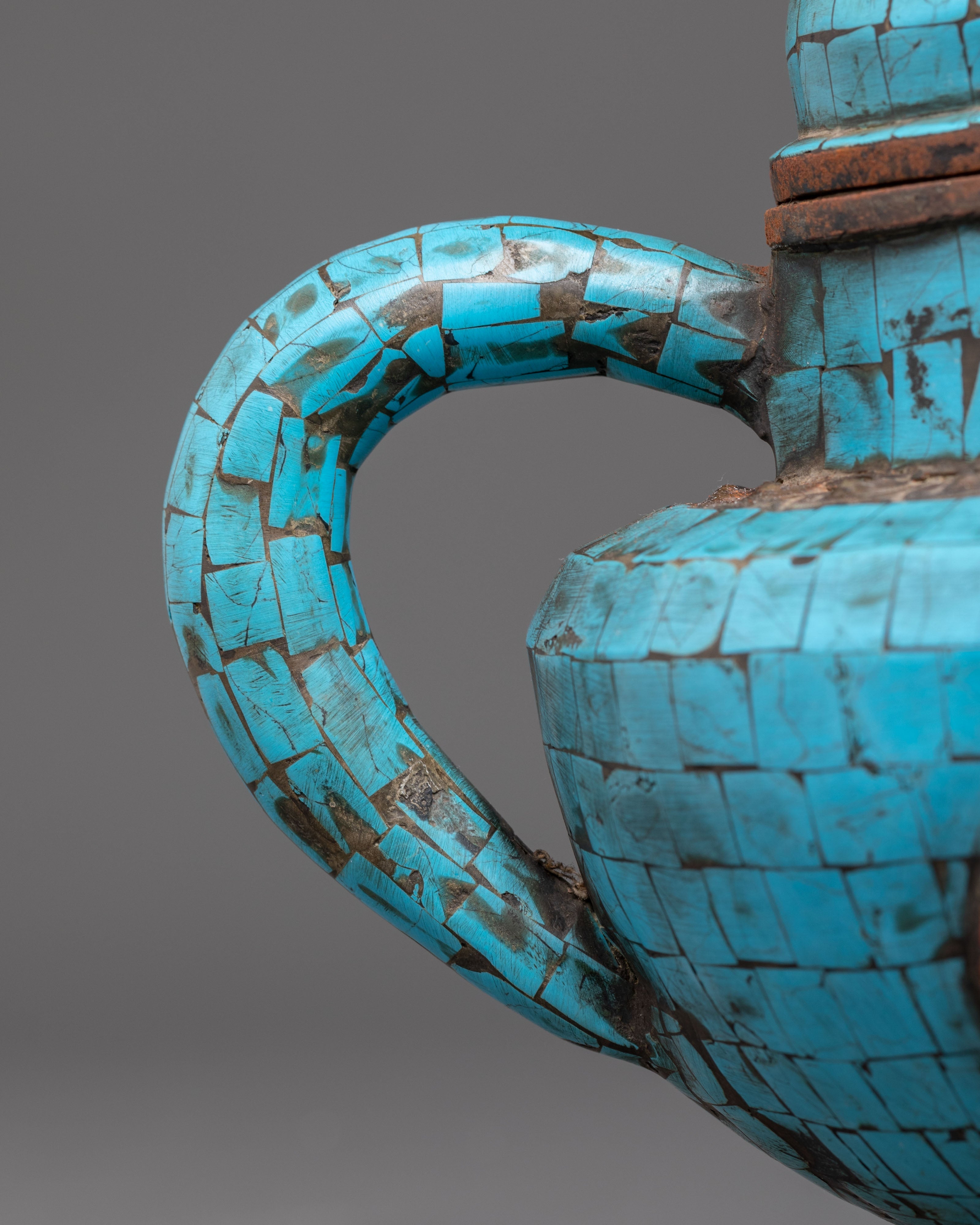 Tibetan Brass Tea Pot | Handcrafted Ritual Tea Pot