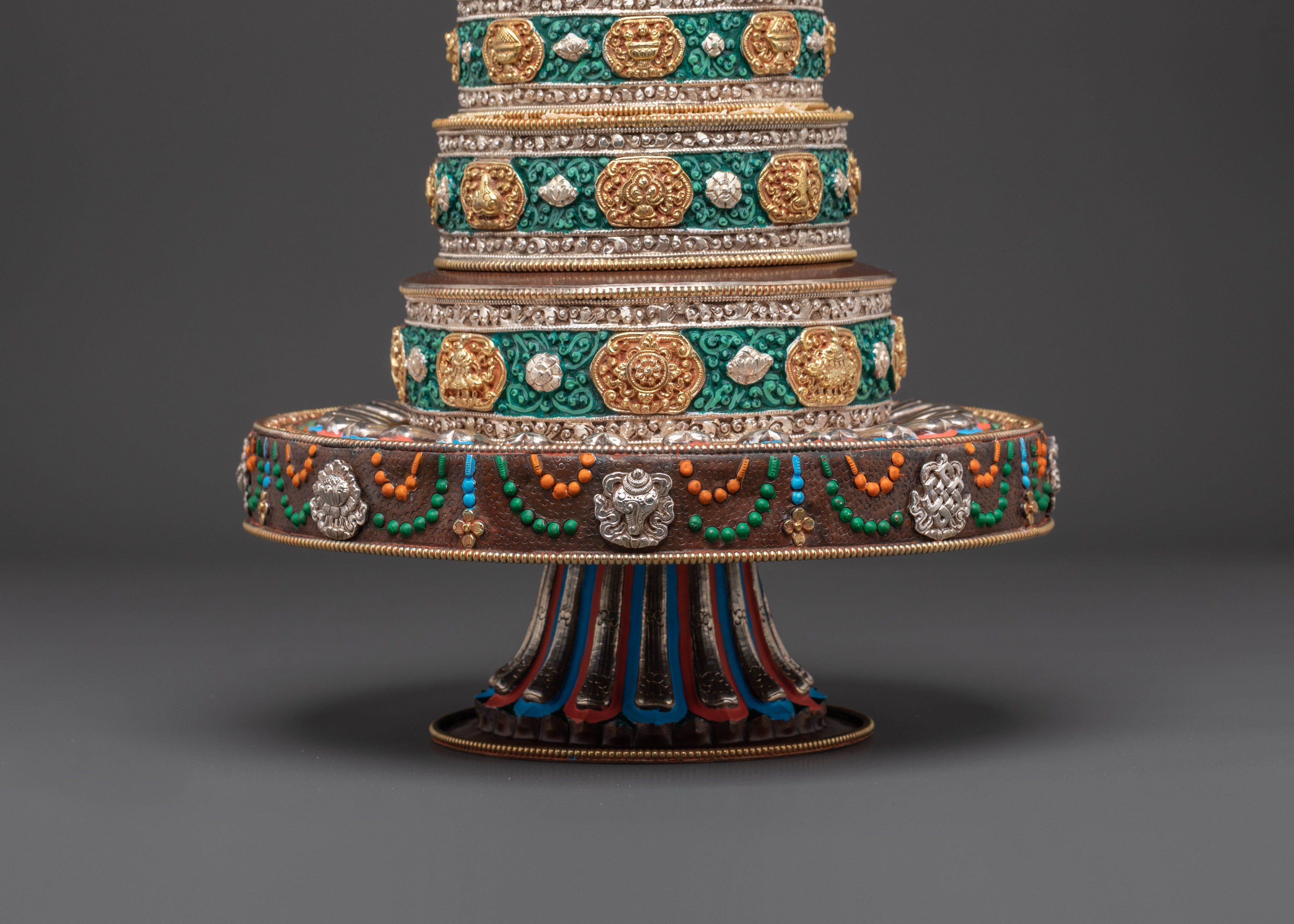 Tibetan Ritual Manda Set | Spiritual Mandala Set for Altar and Meditation