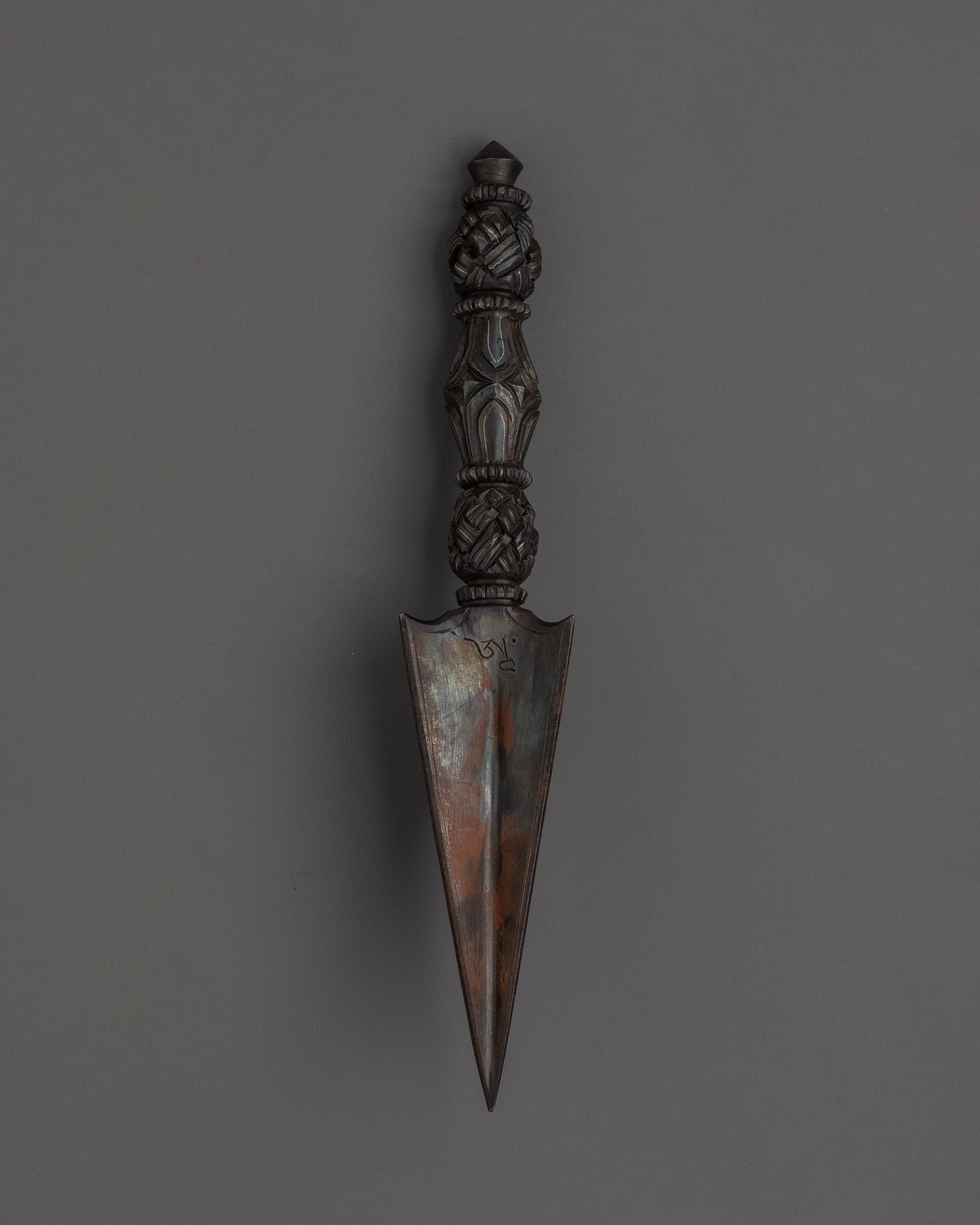 Himalayan Ritual Phurba Dagger | Tibetan Buddhist Spiritual Artifact