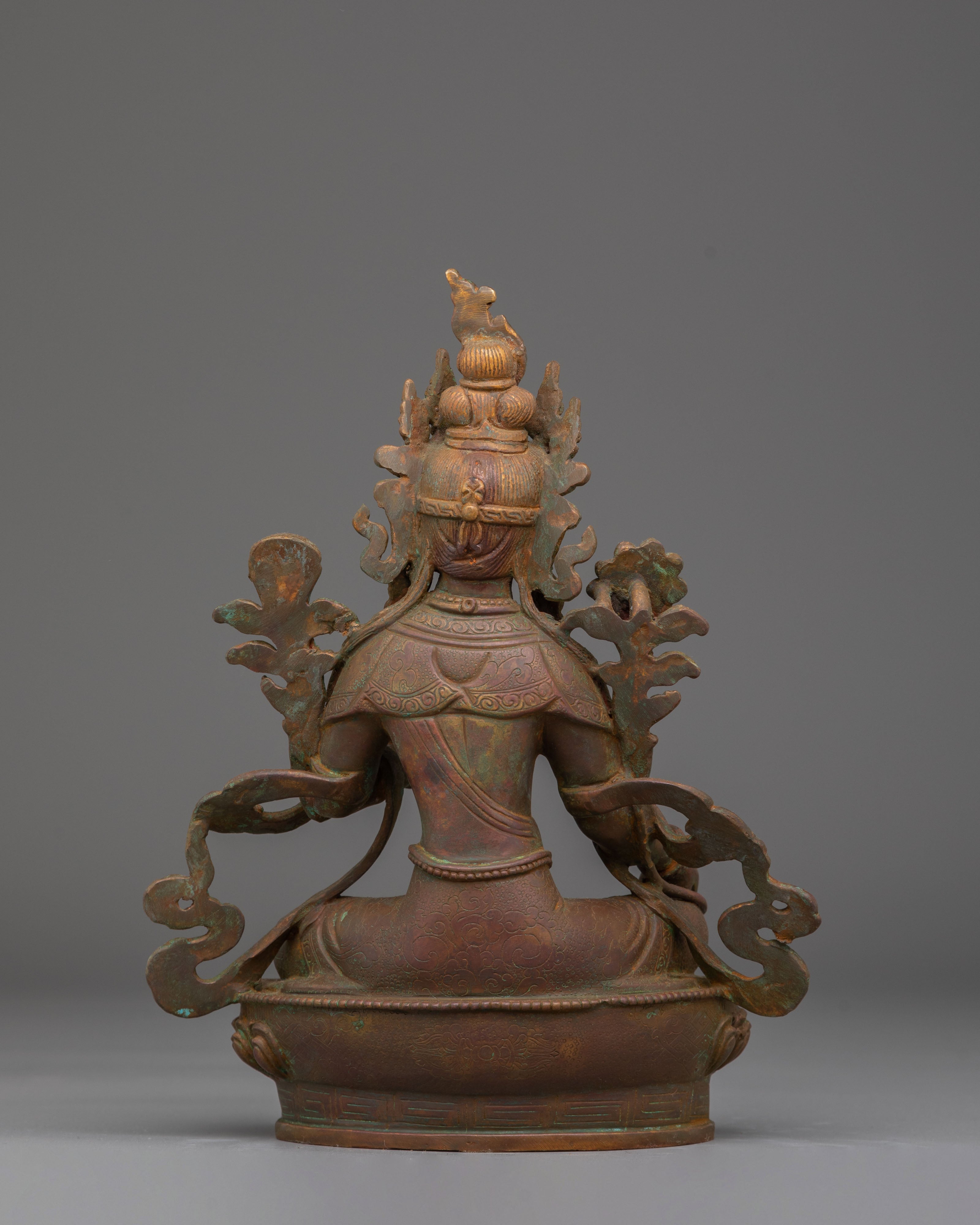 Divine Bodhisattva Green Tara Handmade Statue | Artwork for Meditation