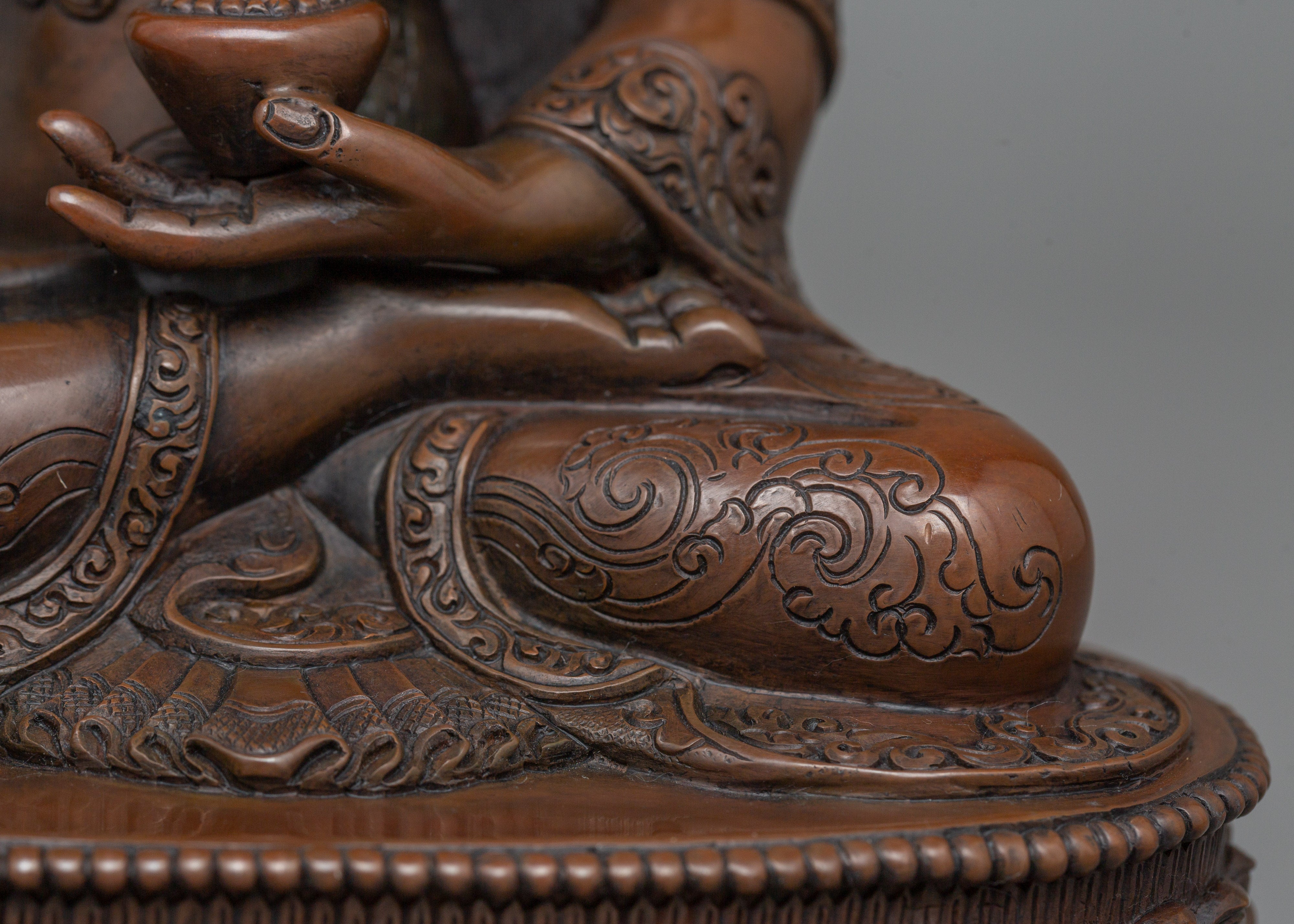 Enlightened Shakyamuni Buddha Sculpture | Buddhist Meditation Sculpture