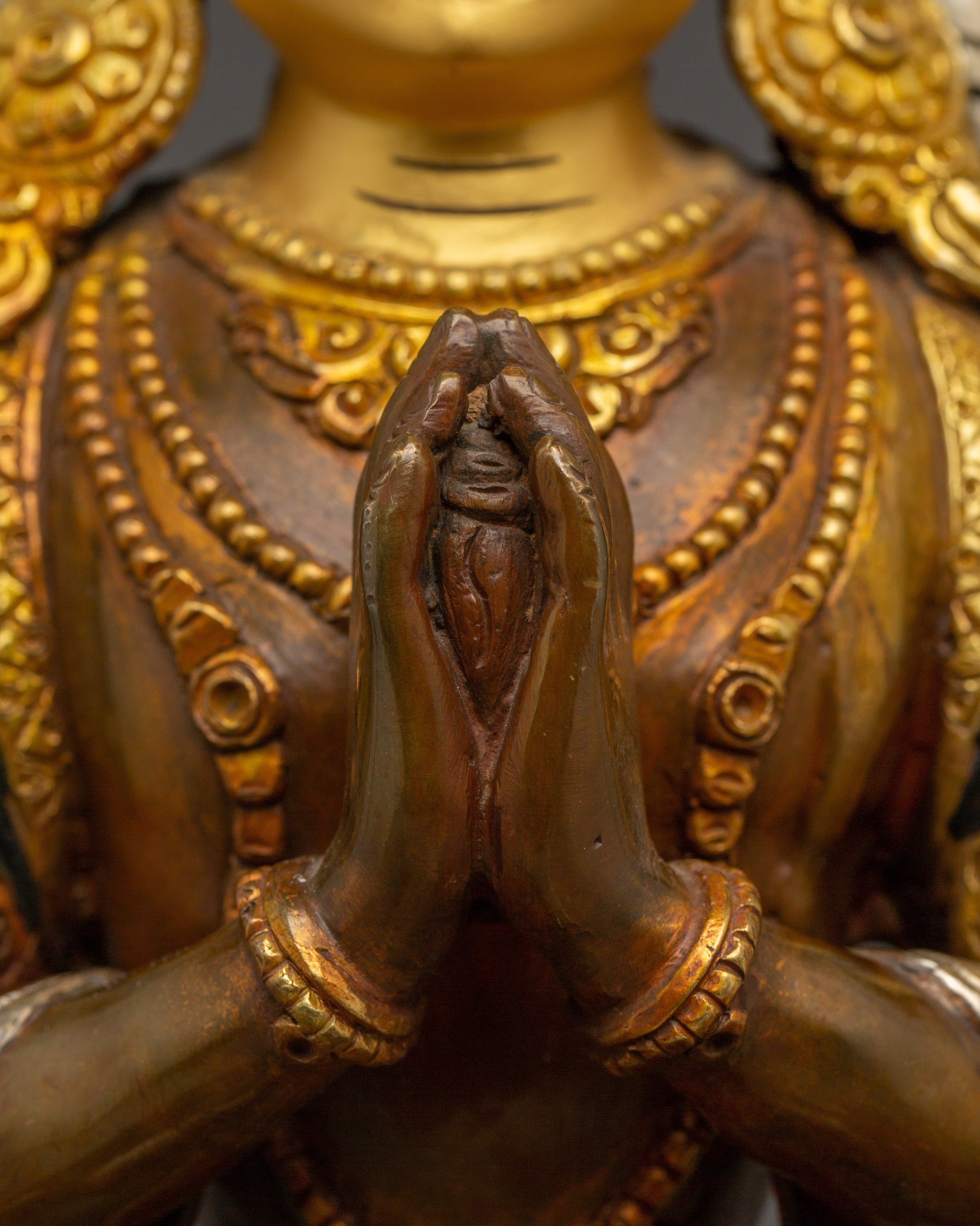 Handmade Tibetan Artwork of Chenrezig | Compassionate Bodhisattva