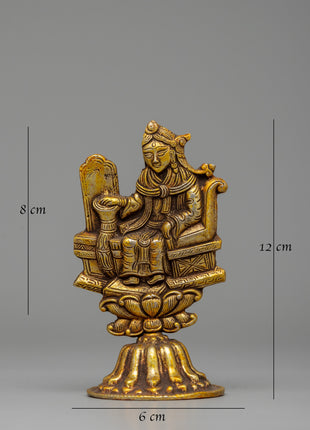 Gold & Silver-Plated King and Queen Set Statues | For Décor and Rituals