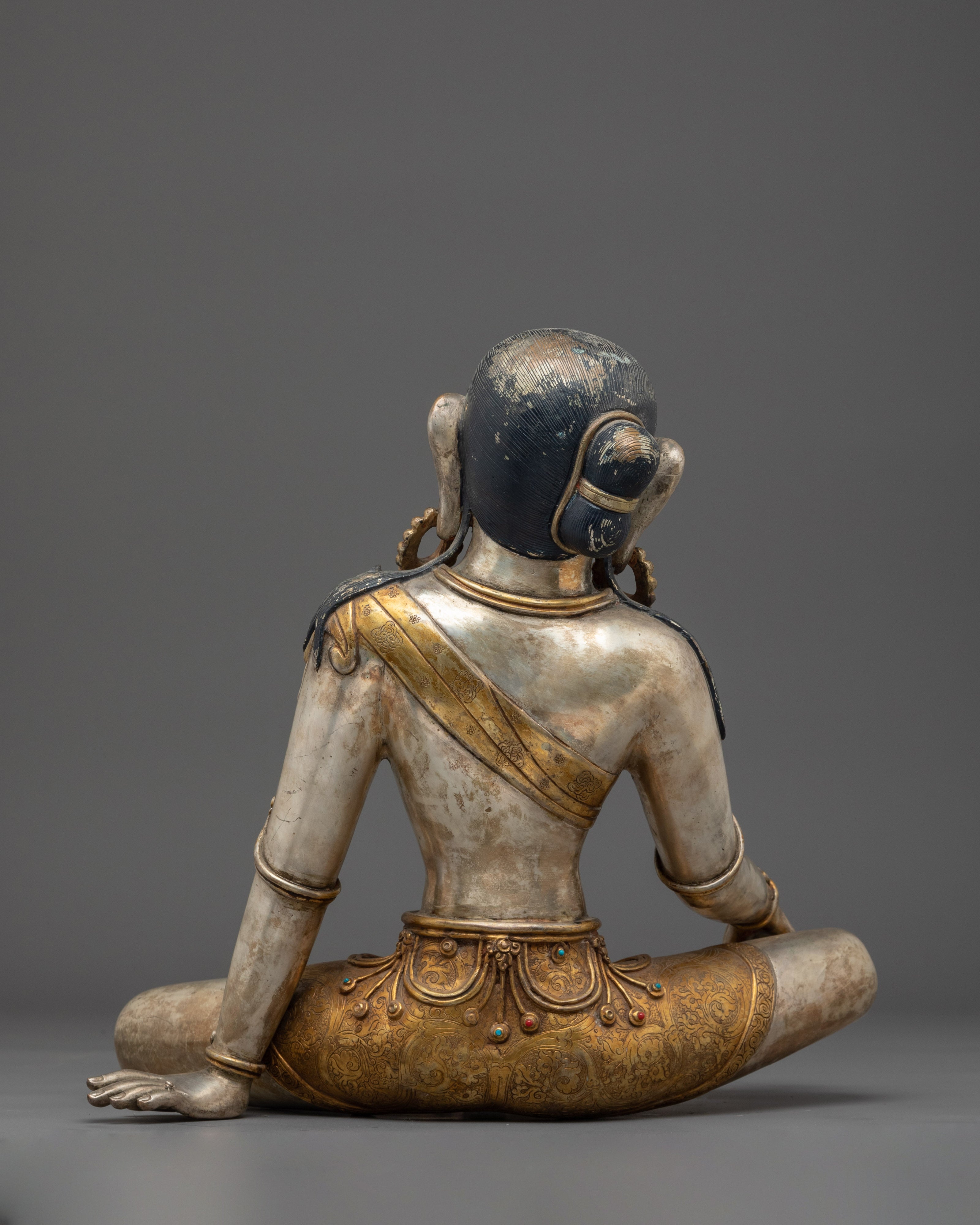 Parvati Copper Gold Plated Statue | Gold & Silver Plating