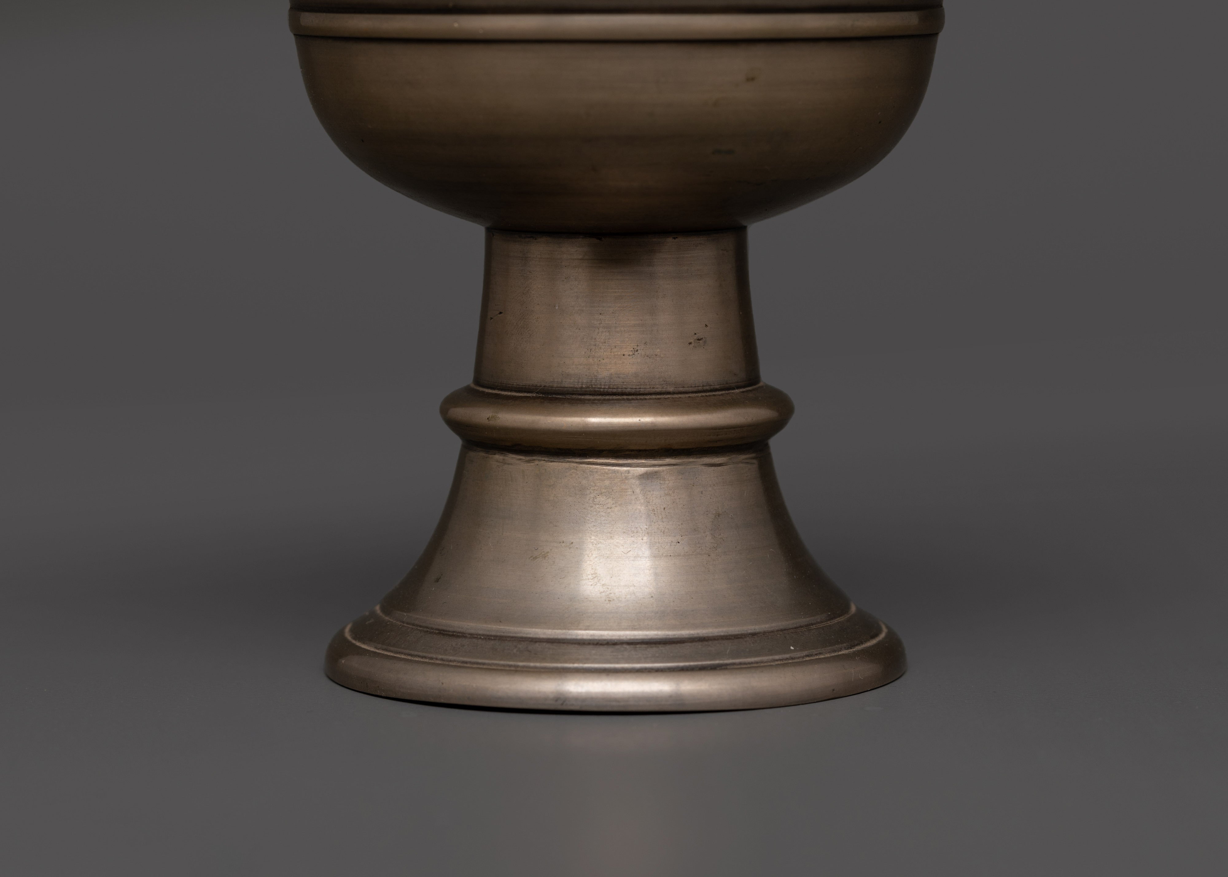 Tibetan Bronze Butter Lamp | Traditional Ritual Light Offering for Altars