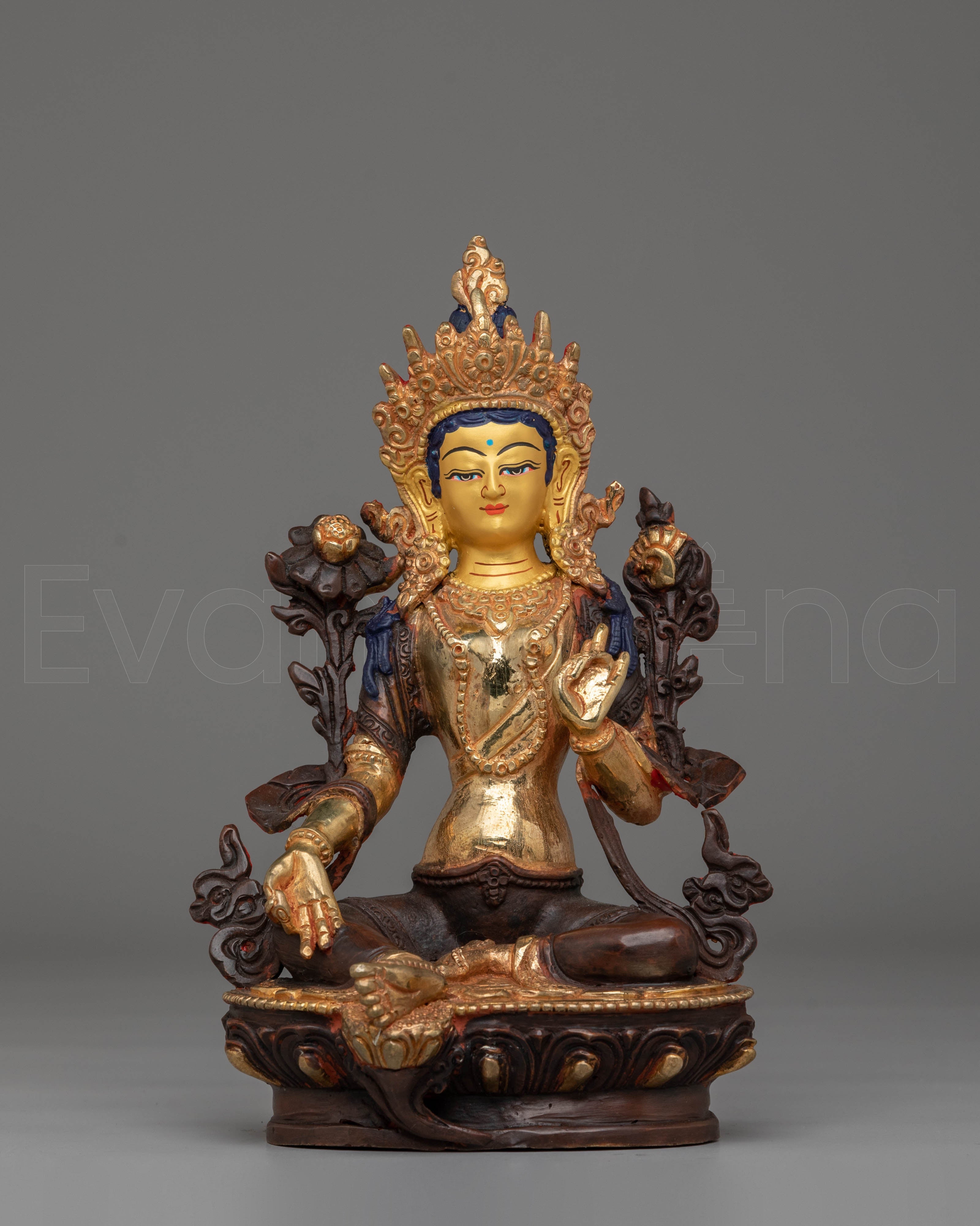 Green Tara Handcrafted Tibetan Sculpture