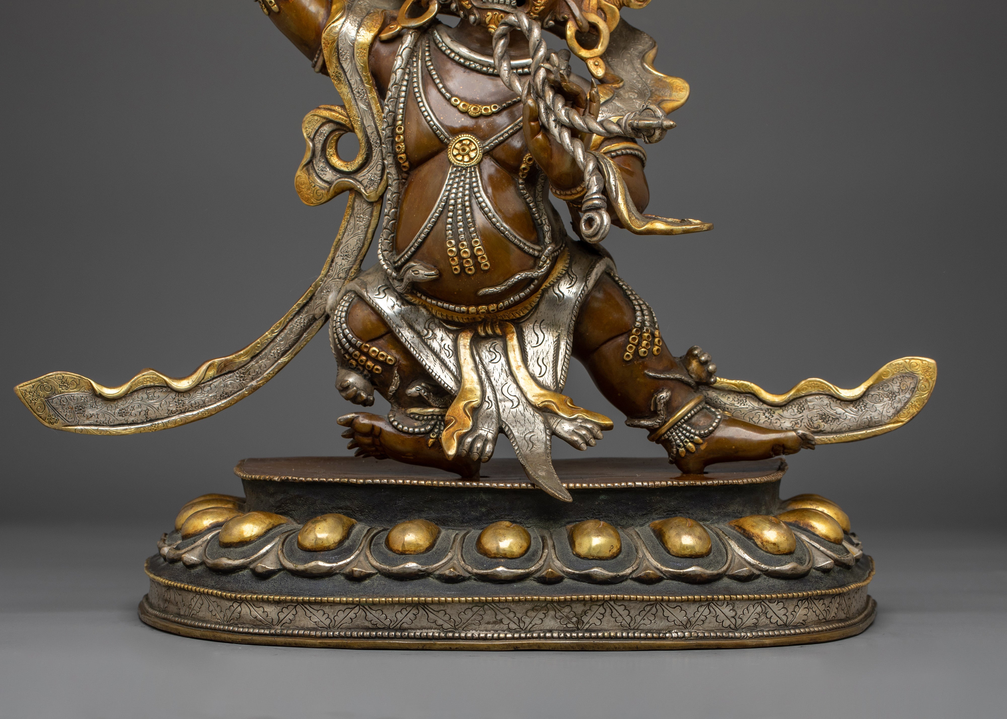 Divine Bodhisattva Vajrapani Statue | Wrathful Chana Dorje Sculpture