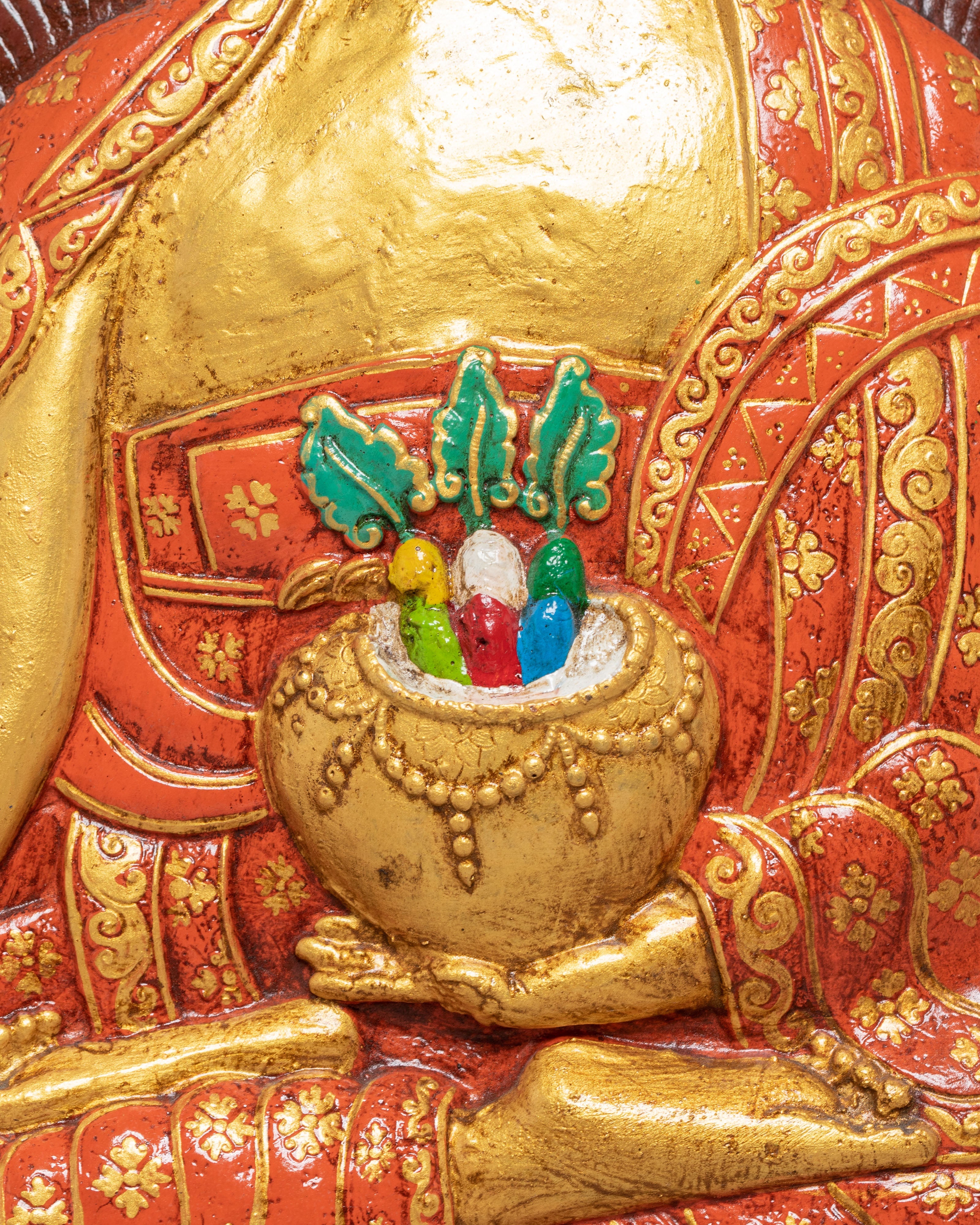 Sacred Medicine Buddha Thangka Wall Hanging | Tibetan Buddhist Healing Art