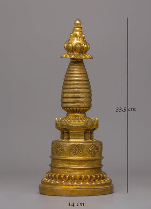 Enlightenment Kadampa Chhyorten | Buddha's Enlightened Mind and Spiritual Devotion