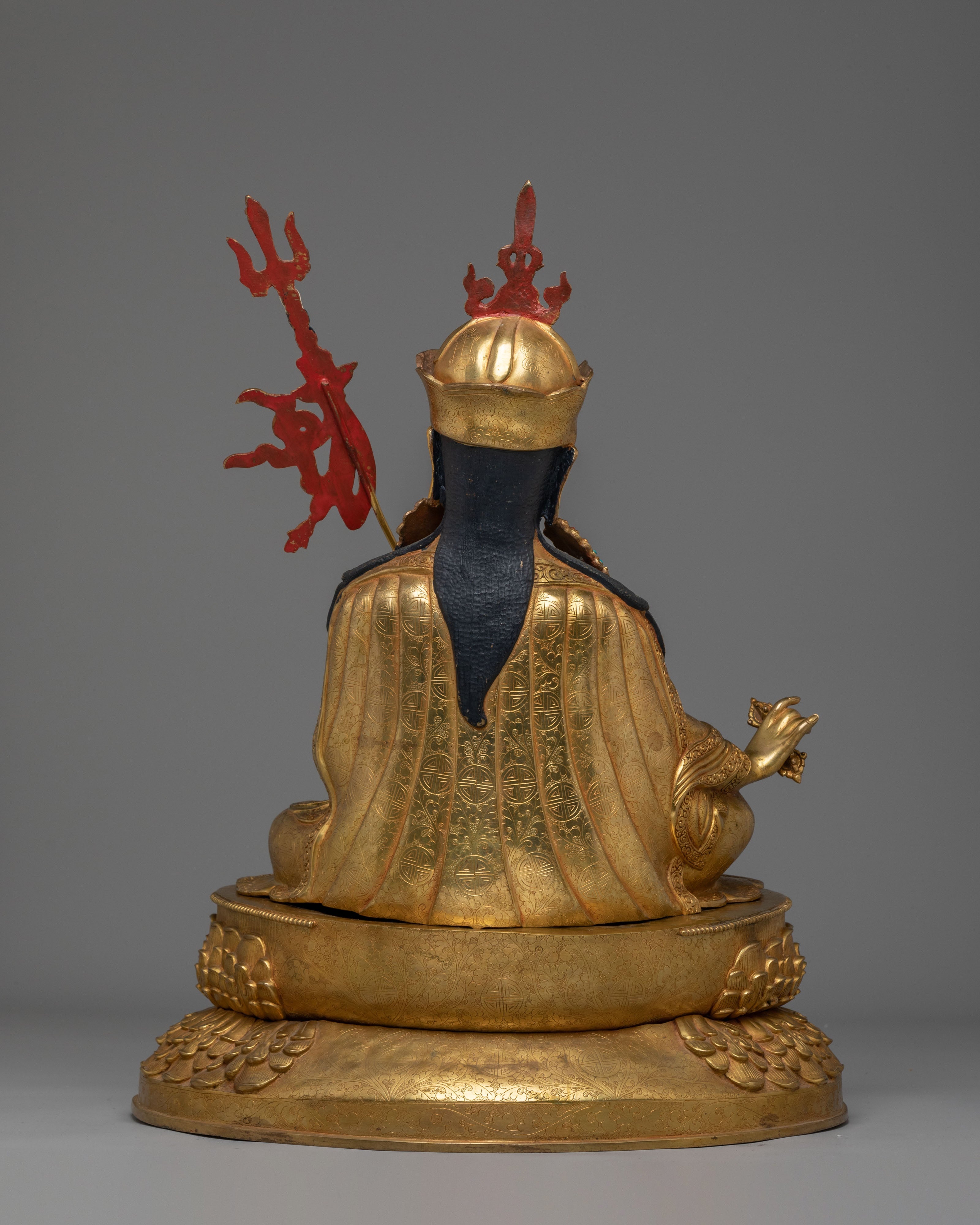 Lotus Born Guru Rinpoche Statue | Tibetan Buddhist Padmasambhava Sculpture