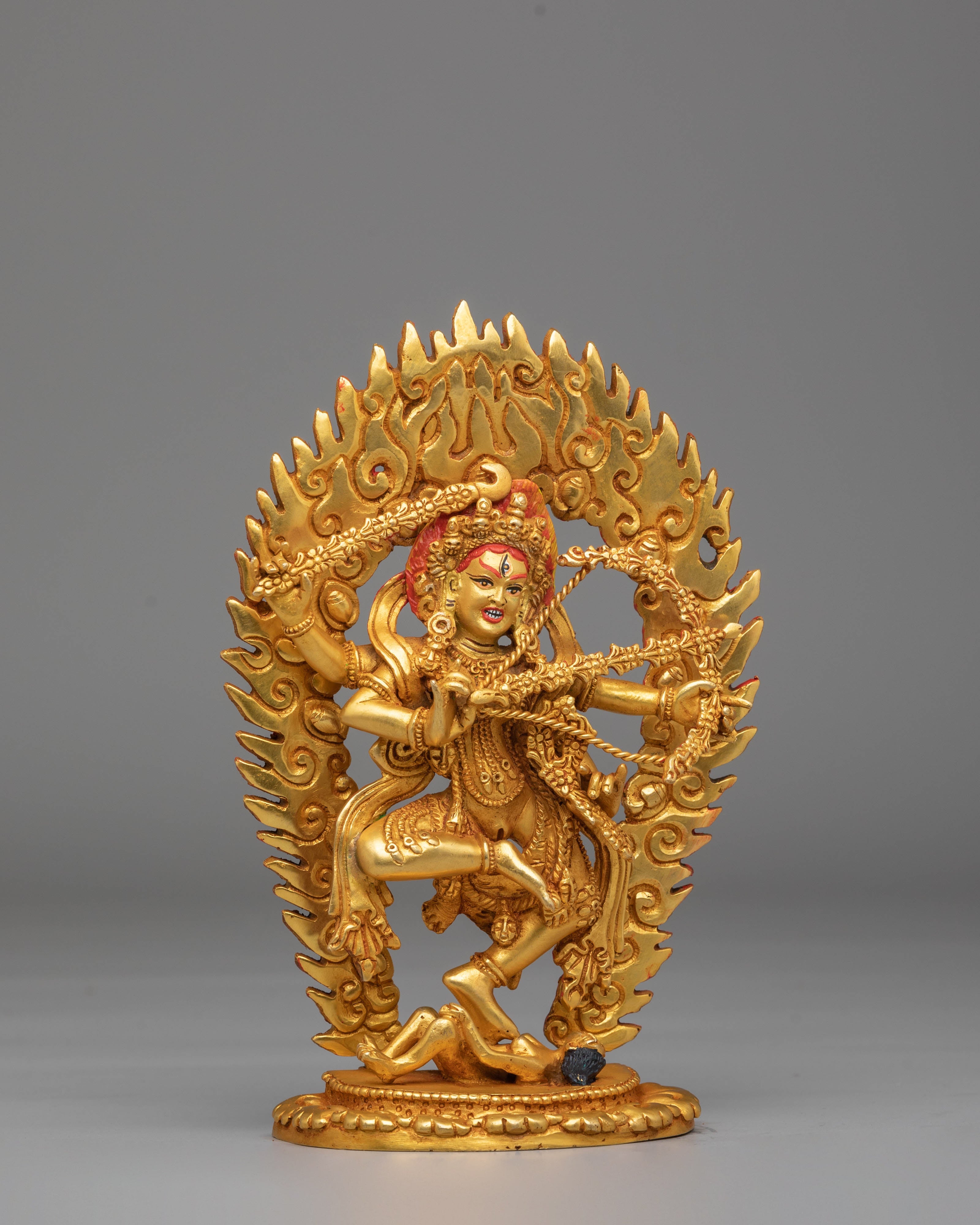Handcrafted Kurukulla Buddhist Statue | Tibetan Tantric Goddess Sculpture