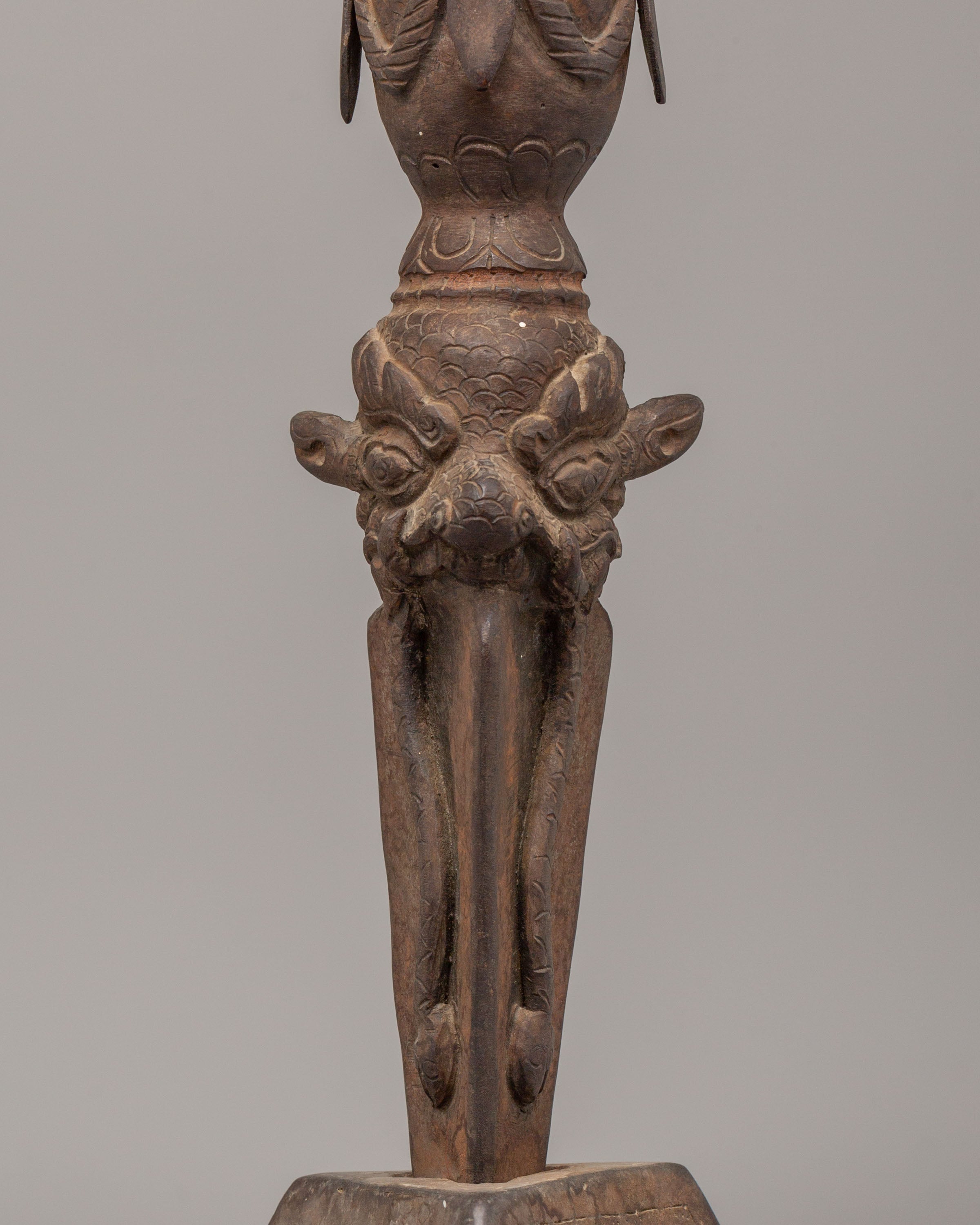 Tibetan Ceremonial Phurba | Sacred Ritual Dagger for Tantric Practices