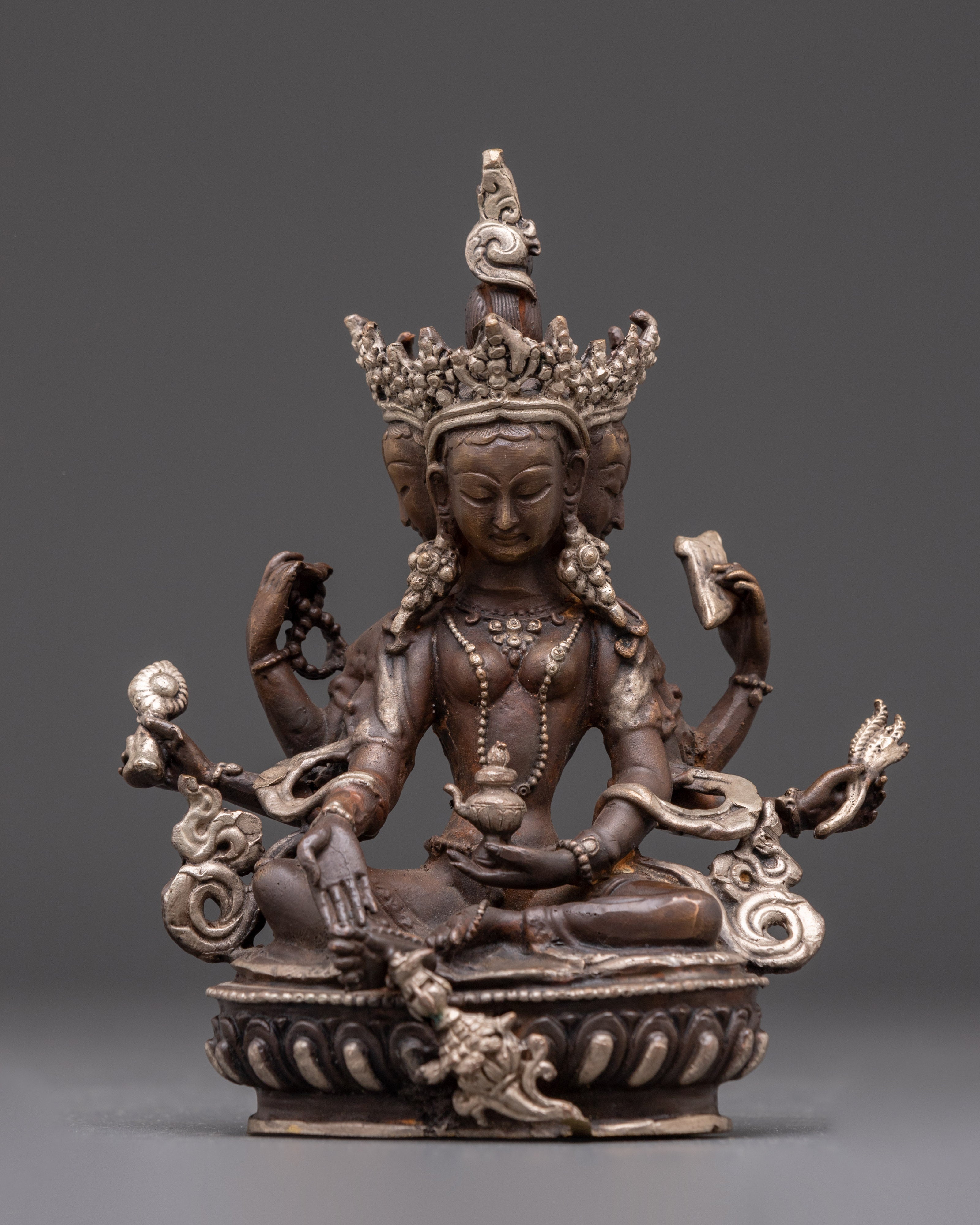 Tibetan goddess Vasudhara statue