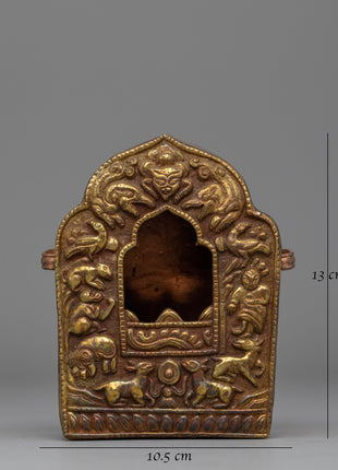 Precious Buddhist Ghau Box | Buddhist Amulet Treasure Box for Shrines