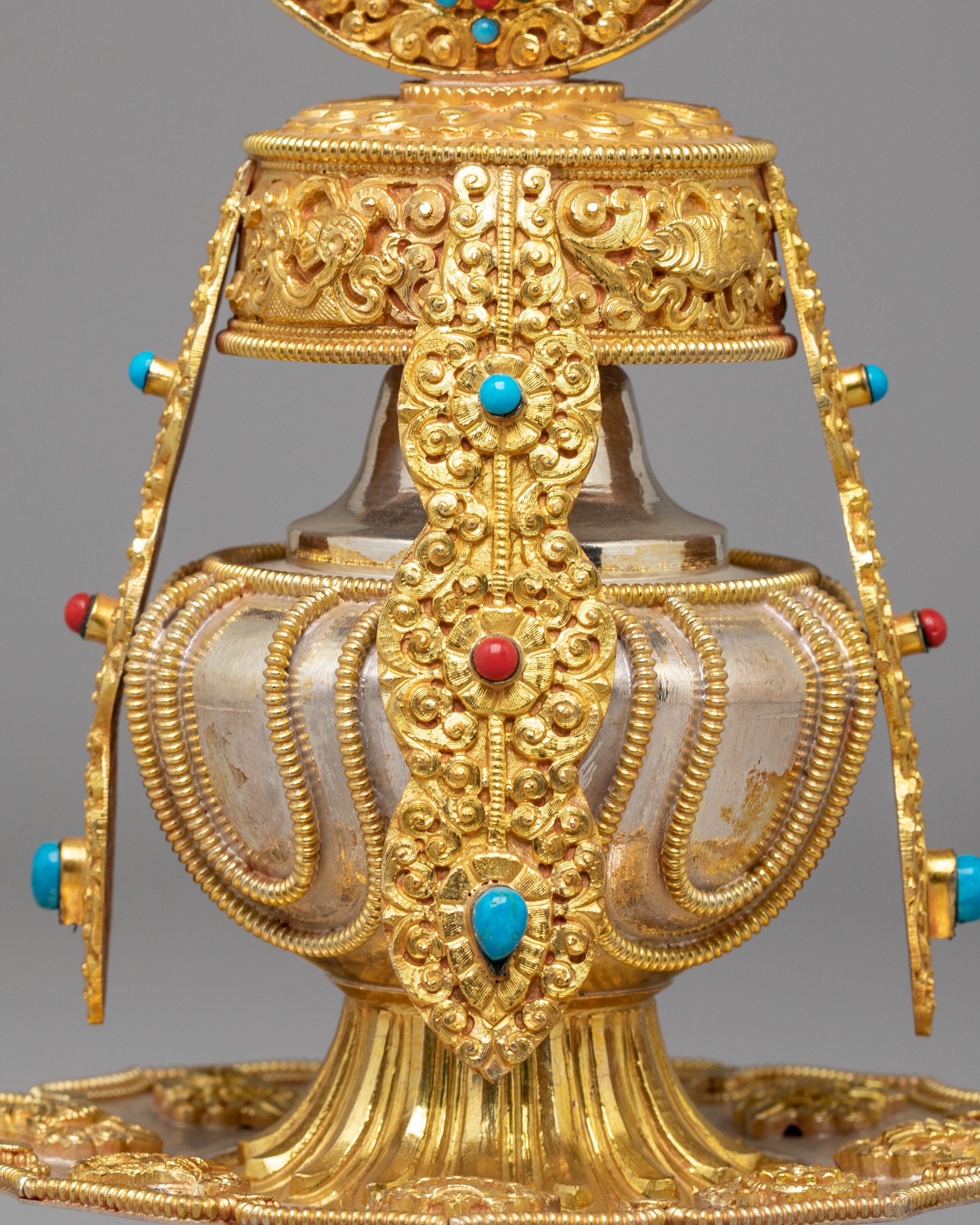 Sacred Buddhist Long Life Vase | Buddhist Longevity Offering Vessel