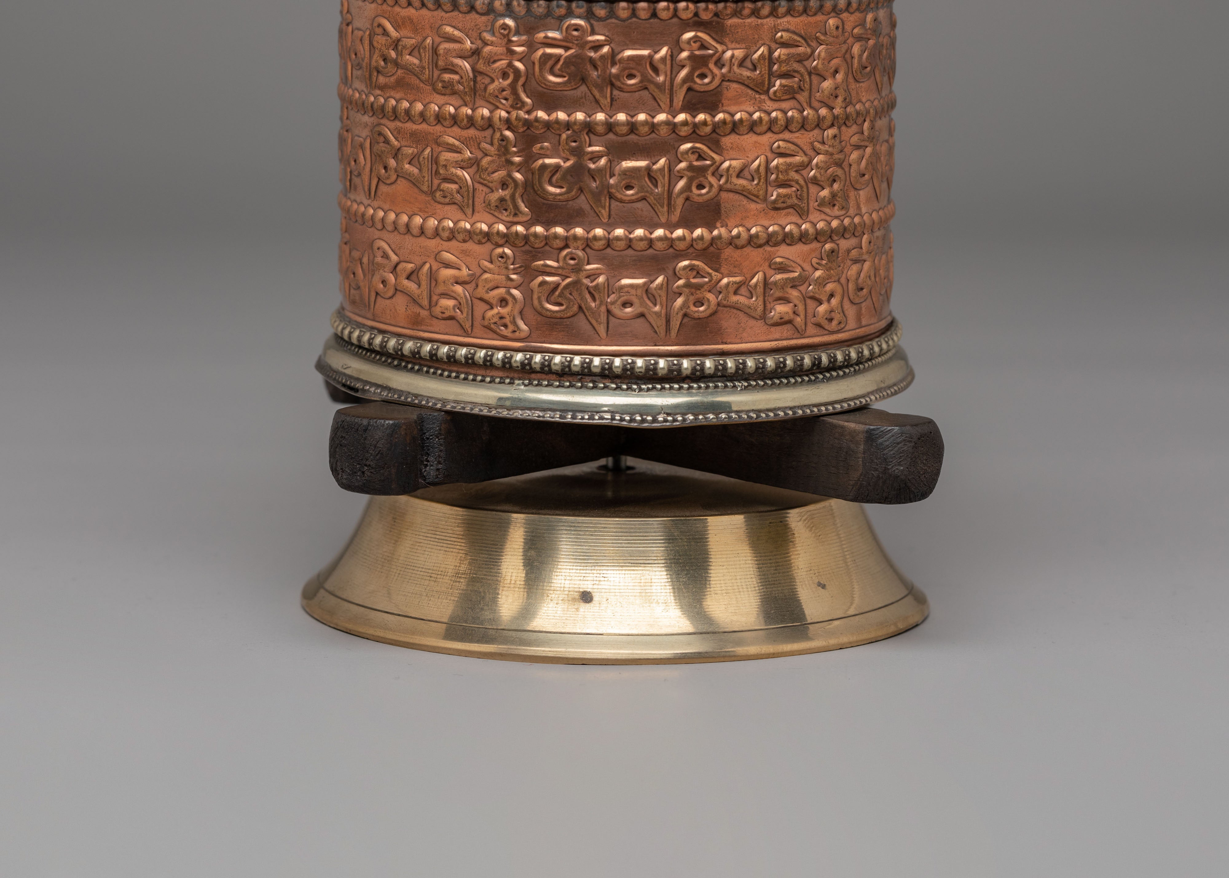 Traditional Altar Mantra Prayer Wheel | Spiritual Home Decor