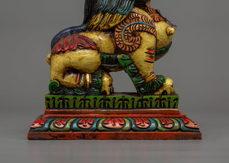 Tibetan Guardian Lion Statue Set | Spiritual Protector & Feng Shui Decor