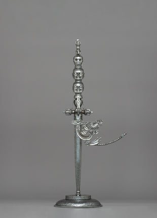 Iron Khatvanga for Tibetan Buddhist |  Sacred Vajrayana Ritual Staff