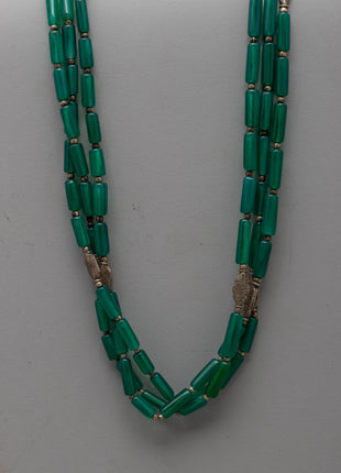 Gemstone Necklace with White Metal | Perfect for Meditation & Fashion