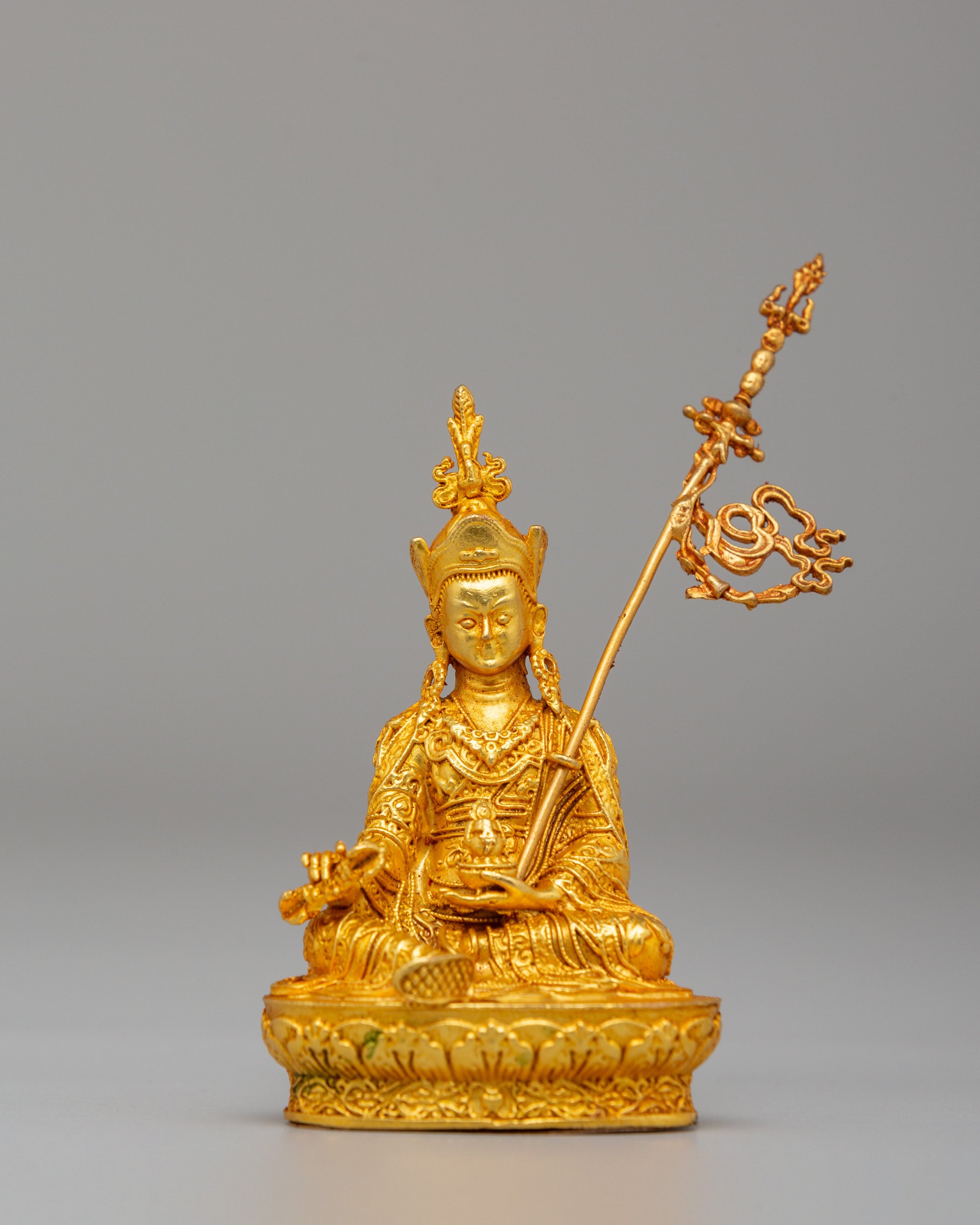 Tibetan Buddha Dharma Sangha Statue | Shakyamuni, Chenrezig & Guru Rinpoche Figurine
