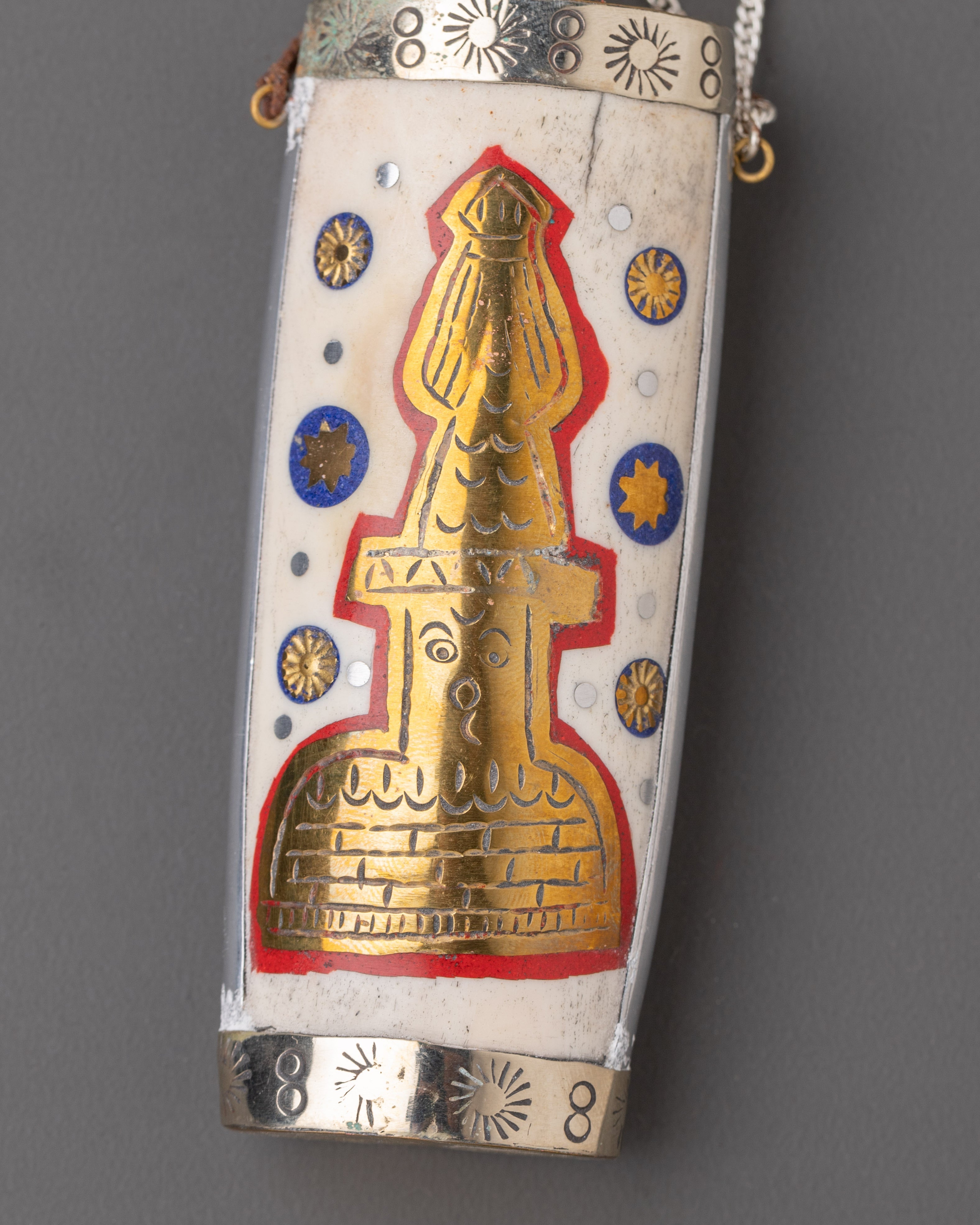 Handcrafted Snuff Bottle | Tibetan Ritual Art with Intricate Hand-Painted Motifs