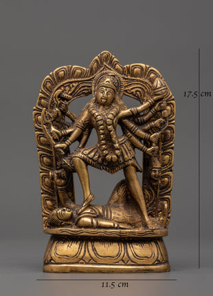 The Mahakali brass statue | Home Shrine Art
