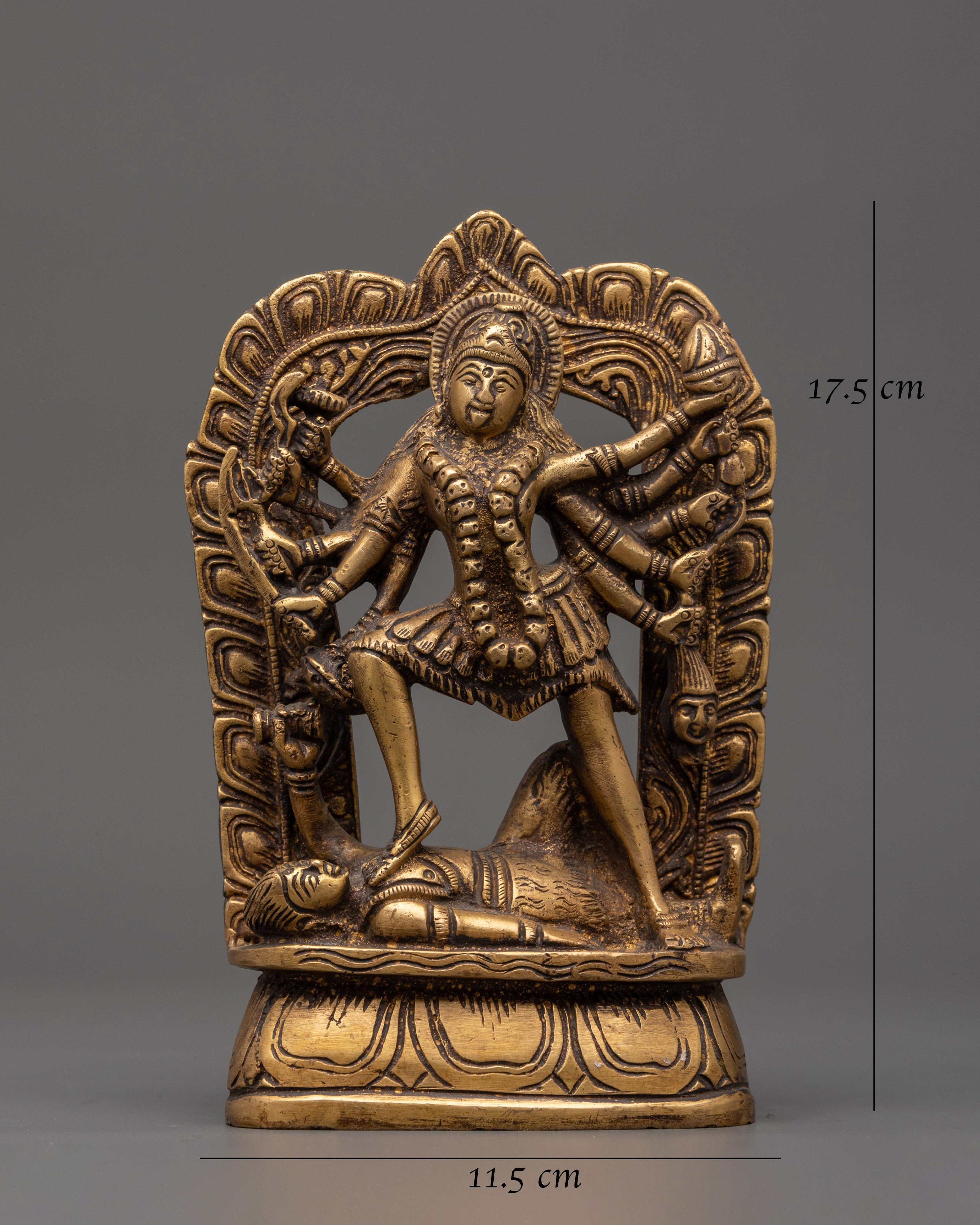 The Mahakali brass statue | Home Shrine Art