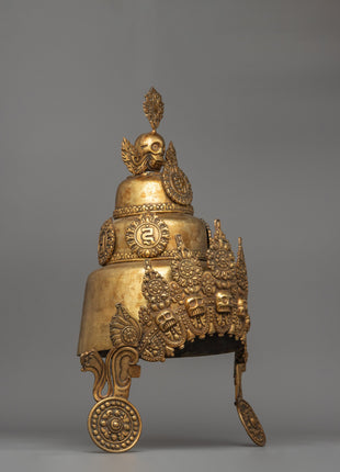 20-Year-Old Buddhist Crown | Buddhist Crown for Rituals &amp; Ceremonies