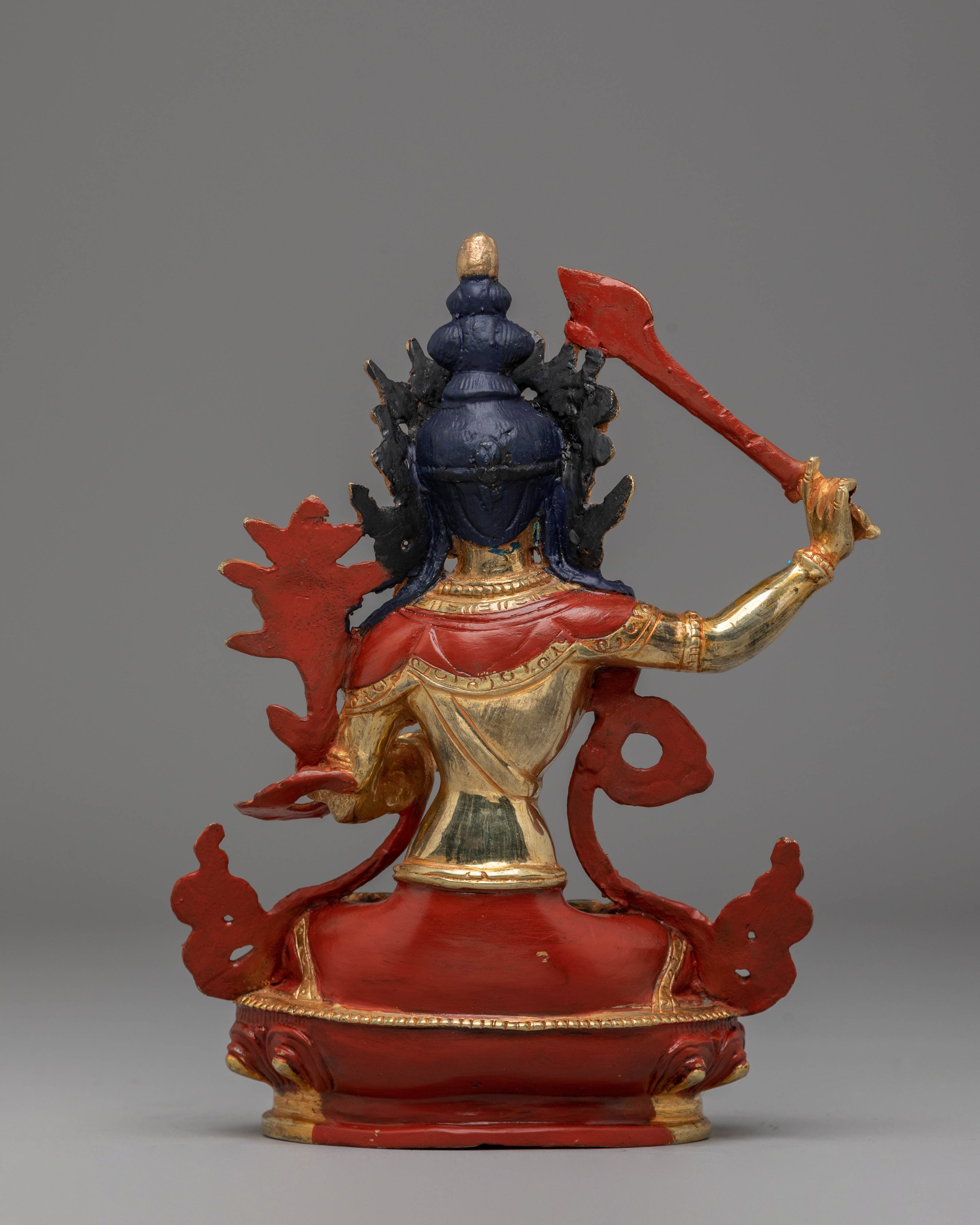 Handmade Bodhisattva Manjushri Sculpture | Wisdom Deity