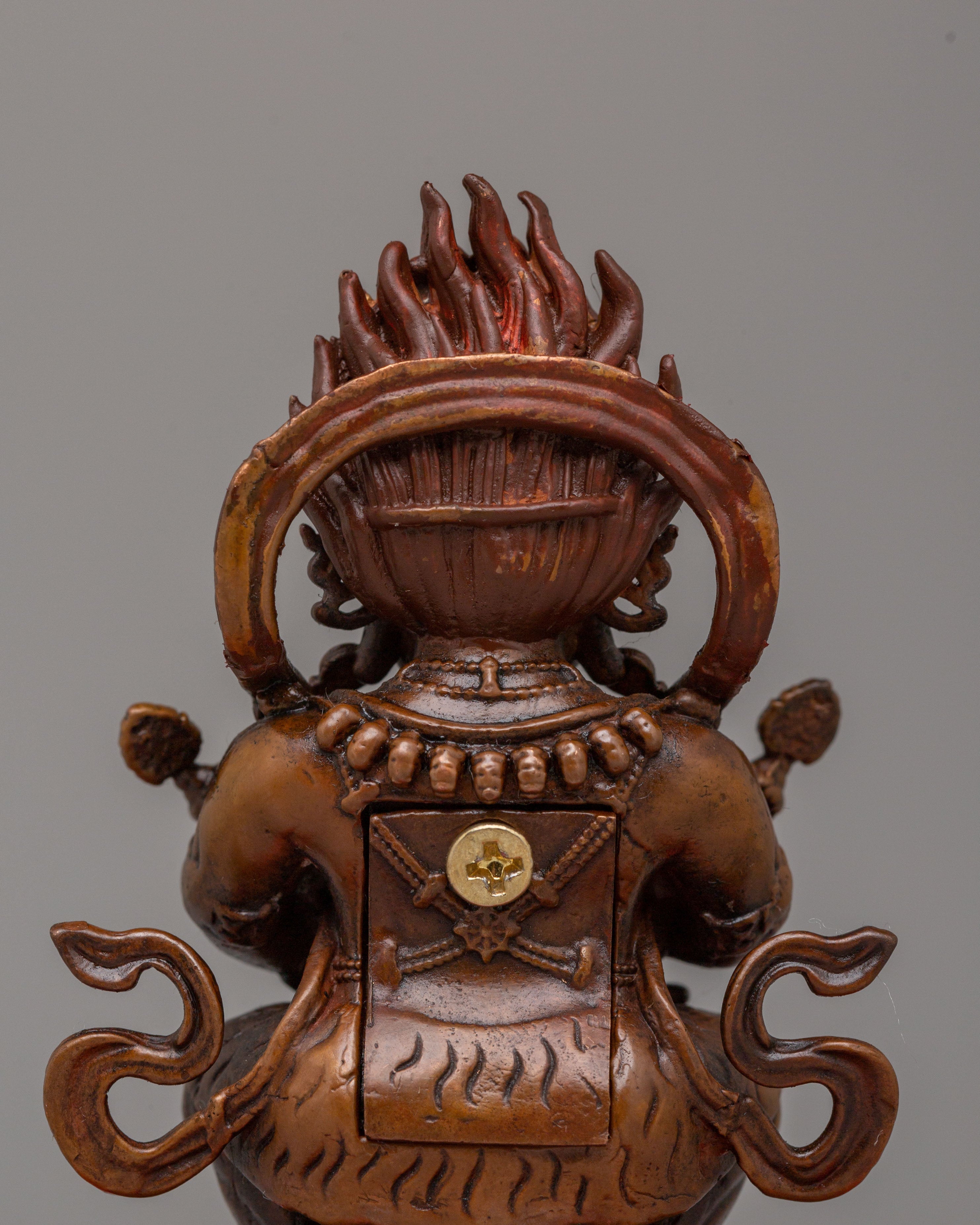 Shakya Mahakala Deity Statue | Tibetan Buddhist Protector Sculpture