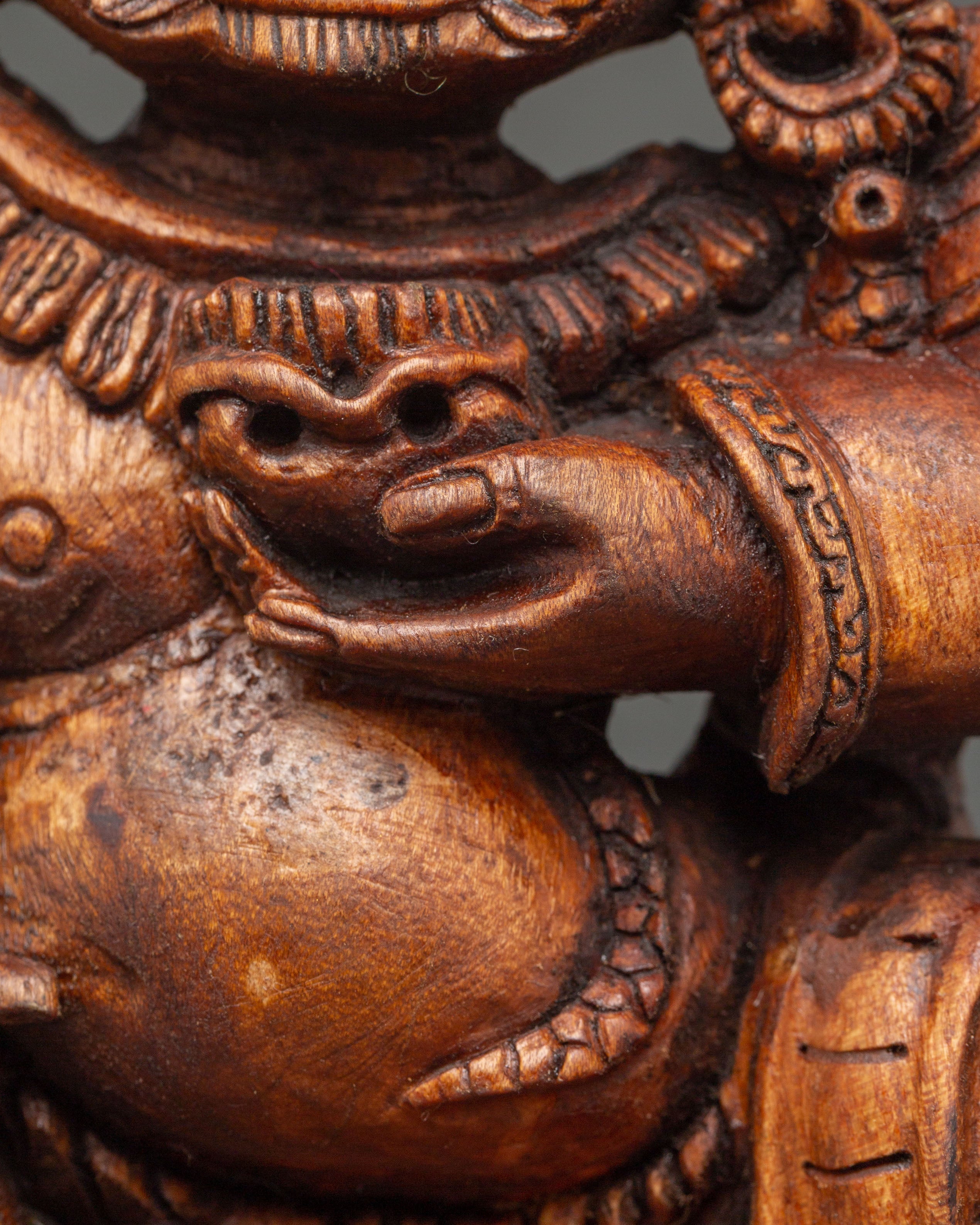 Mahakala Bernakchen Enlightened Protector Statue | Wrathful Deity Mahakala Artwork