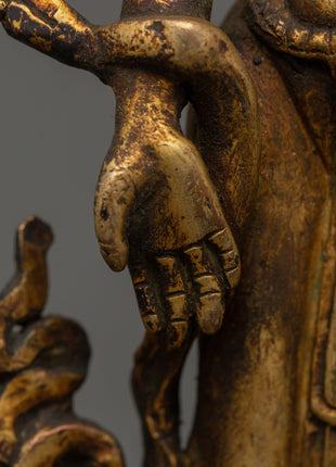 Standing Lokeshwor Handmade Statue | Symbol of Compassion and Protection