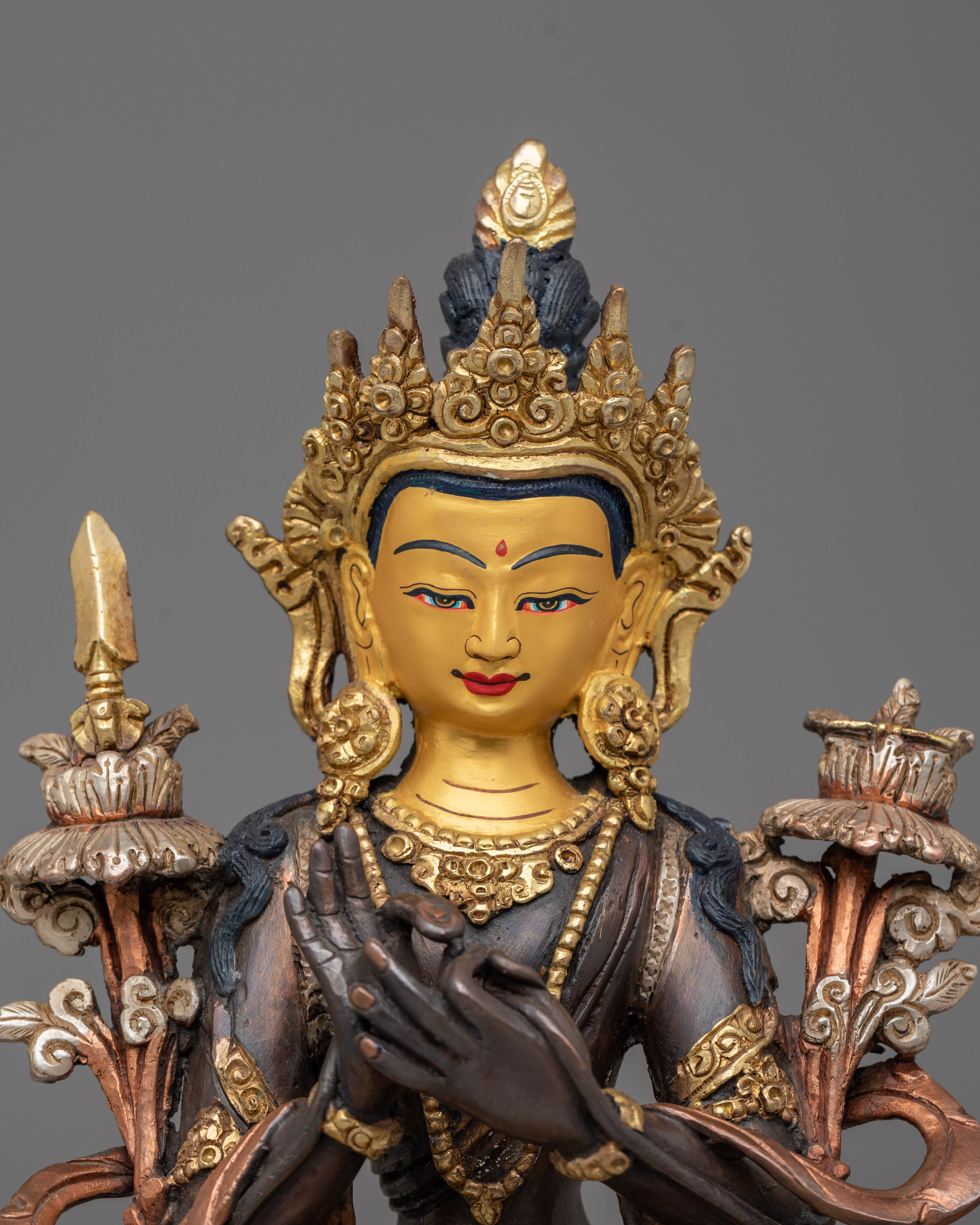 Tikshna Manjushri Statue : Bodhisattva of Power And Wisdom | Tibetan Art