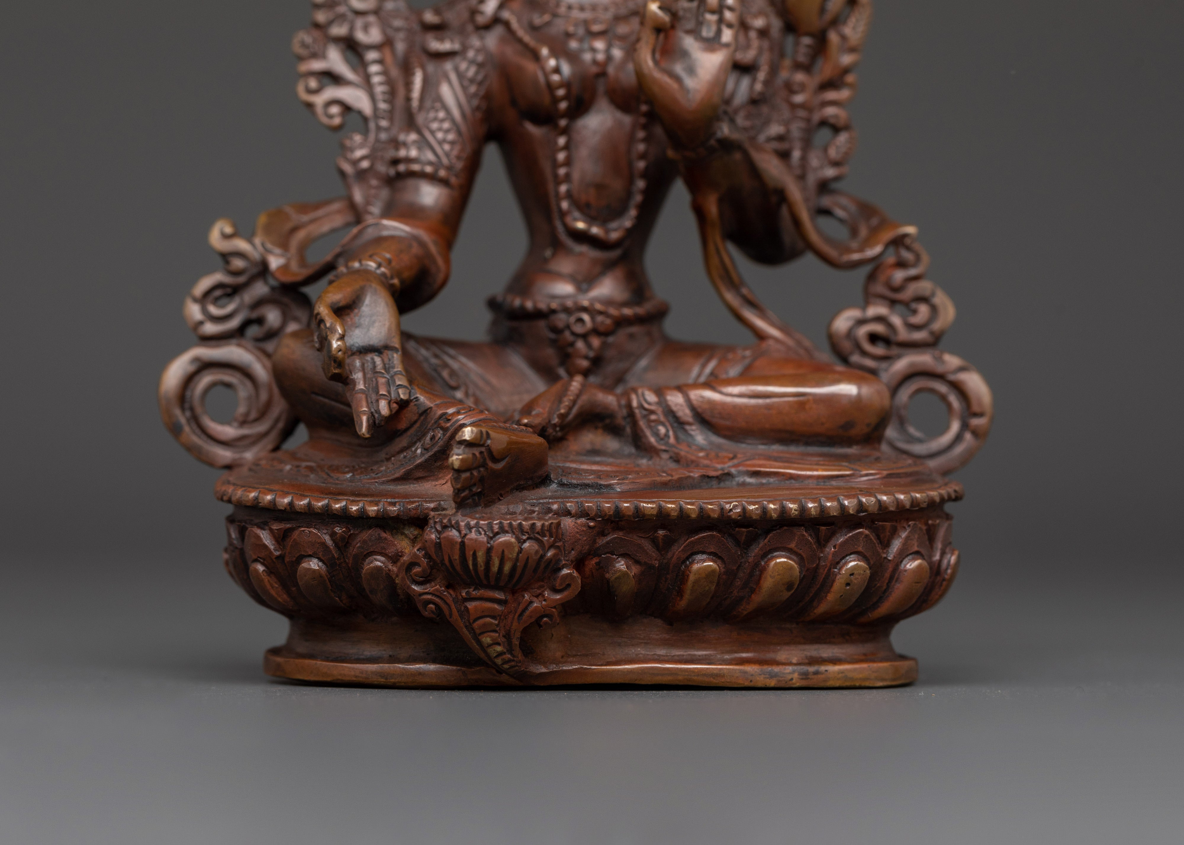 Green Tara Handmade Statue | Oxidized Copper