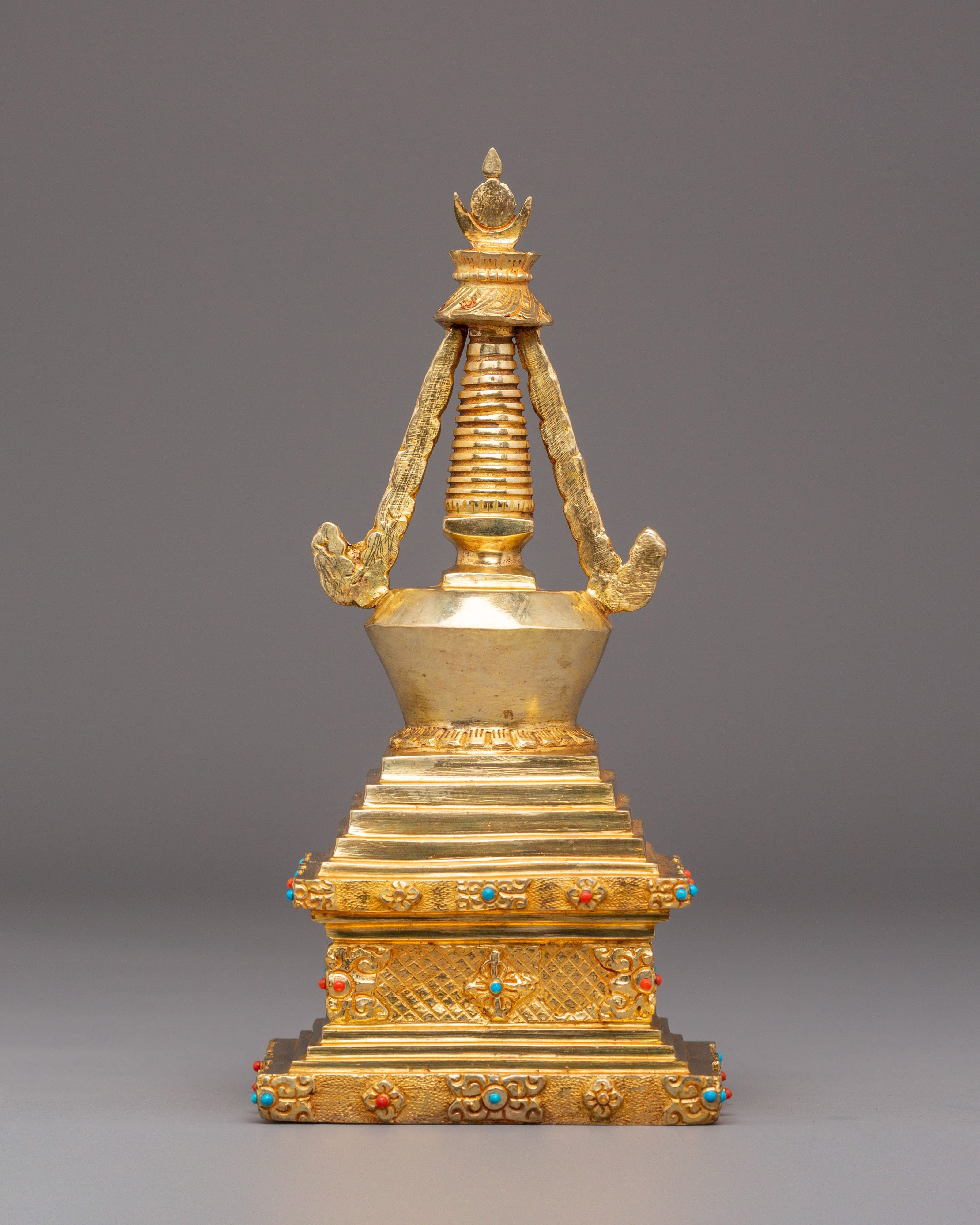 Handmade Himalayan Buddhist Stupa | Sacred Tibetan Stupa