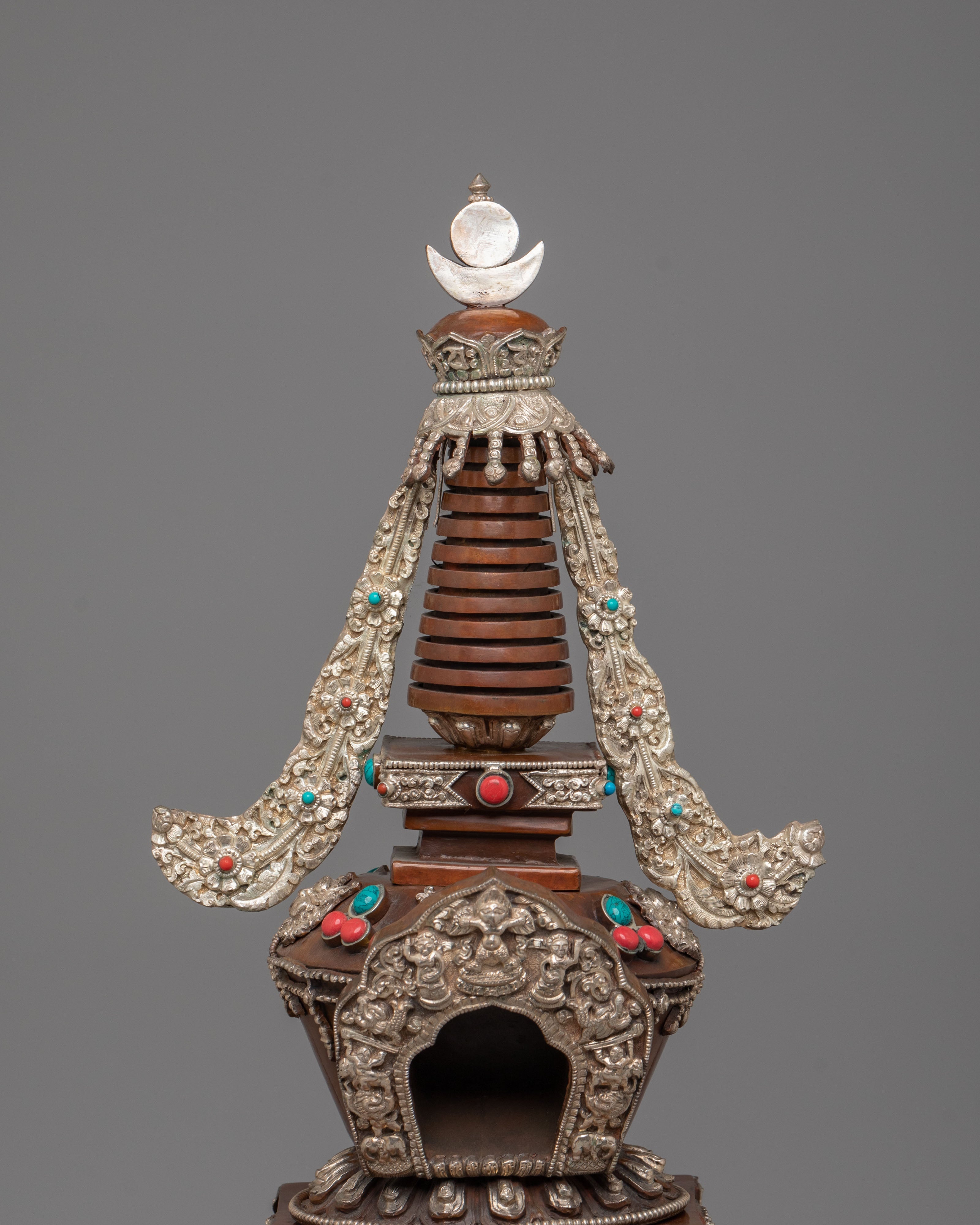 Handcrafted Traditional Tibetan Stupa | Meditation and Spiritual Practices