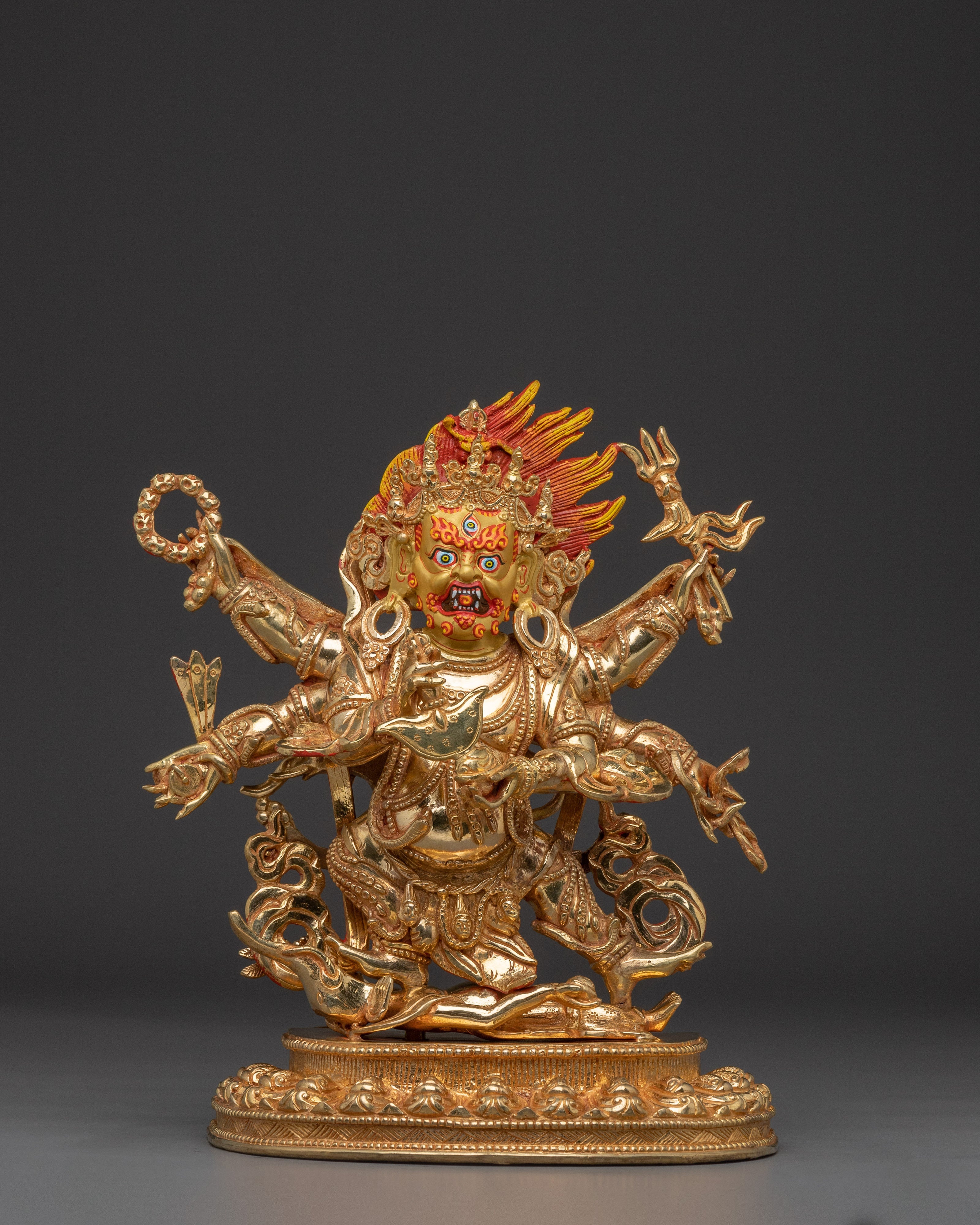 Tantric Protector Six Armed Mahakala | Wrathful Protector Deity