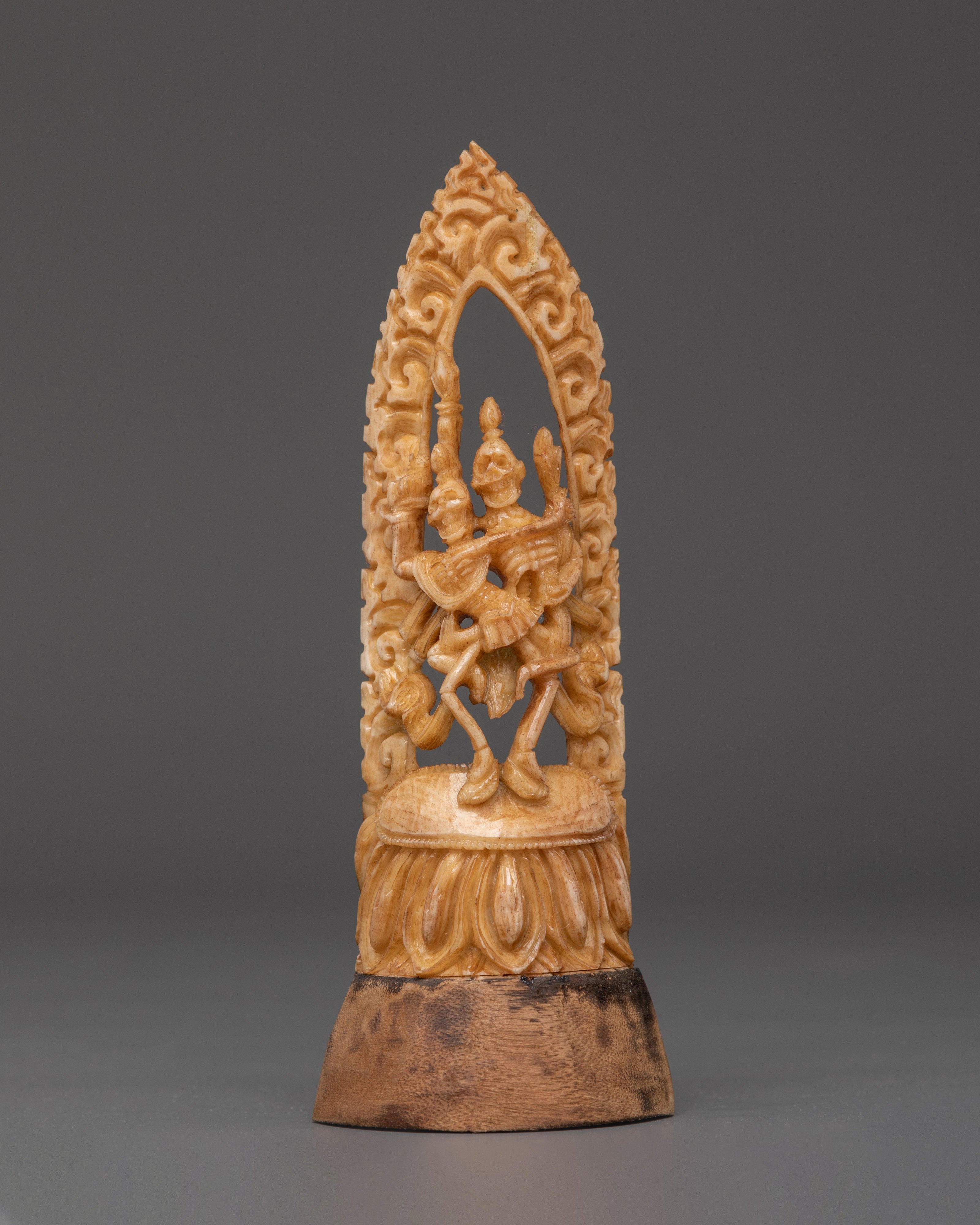 Tibetan Chitipati Bone Sculpture
