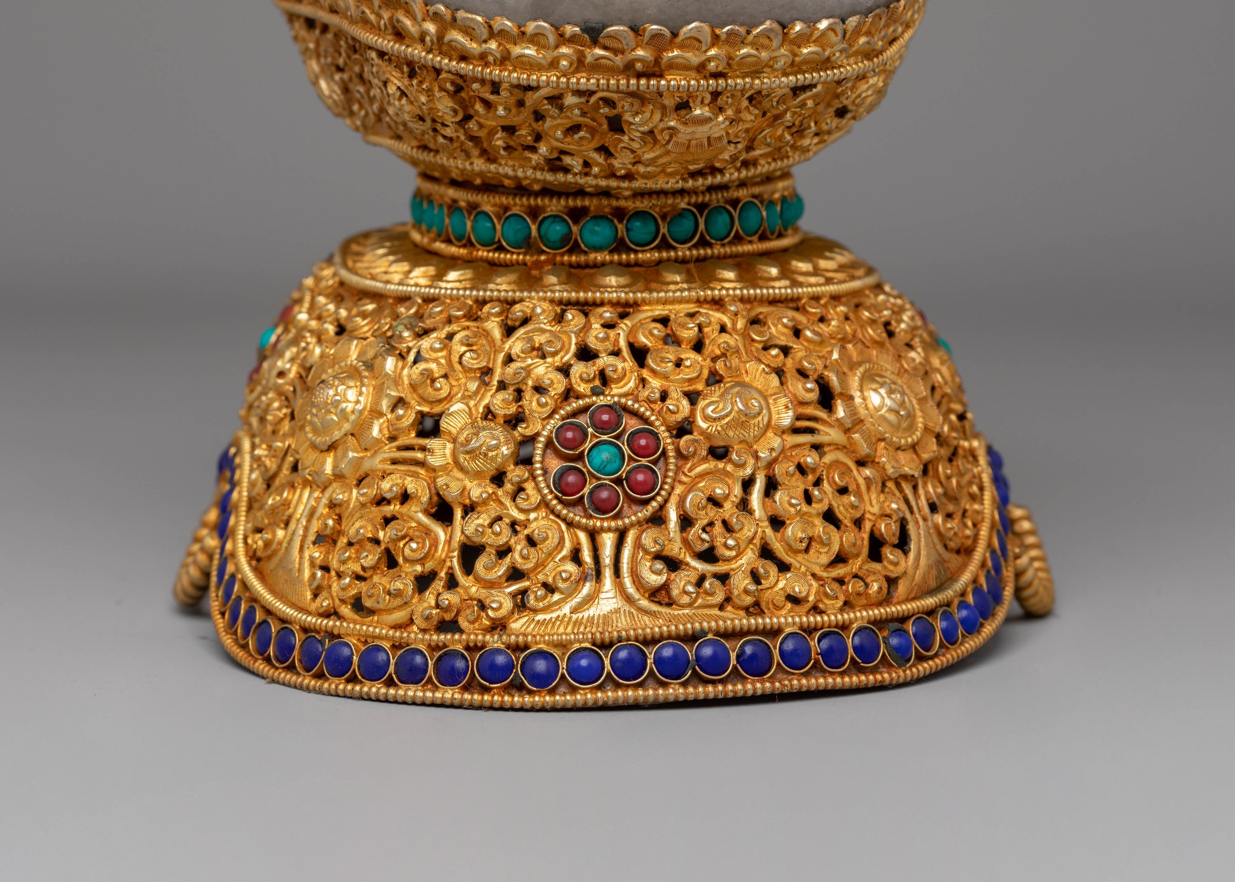 Spiritual Himalayan Kapala | Handcrafted Tibetan Ritual Bowl