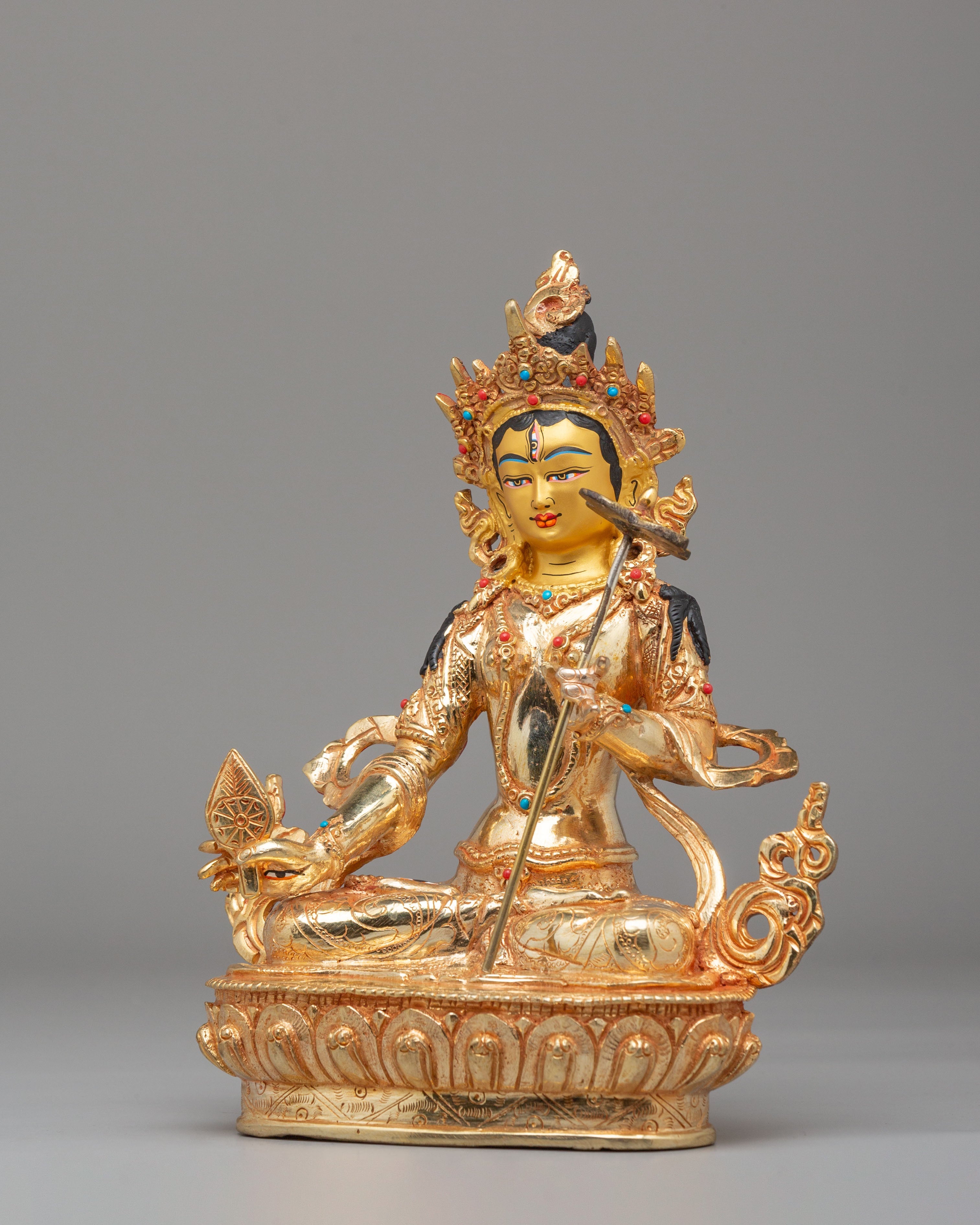 Buddhist White Umbrella Deity Statue | Sacred Meditation Sculpture