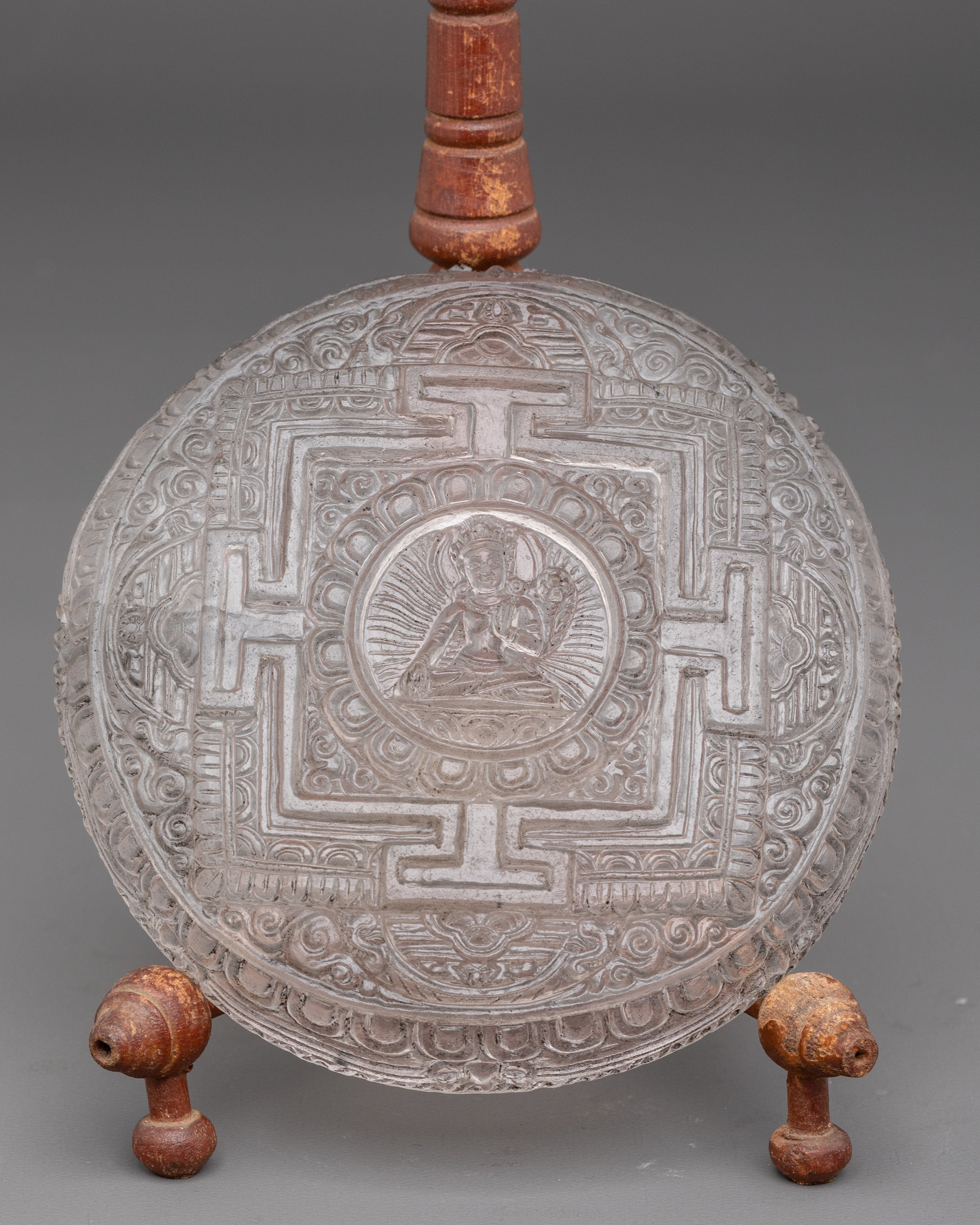 Mandala with Stand | Ganesh Himal Crystal Decor