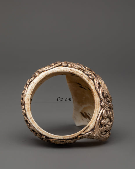 Handcrafted Conch Shell & Pure Silver Bangle | Traditional Artisan Jewelry