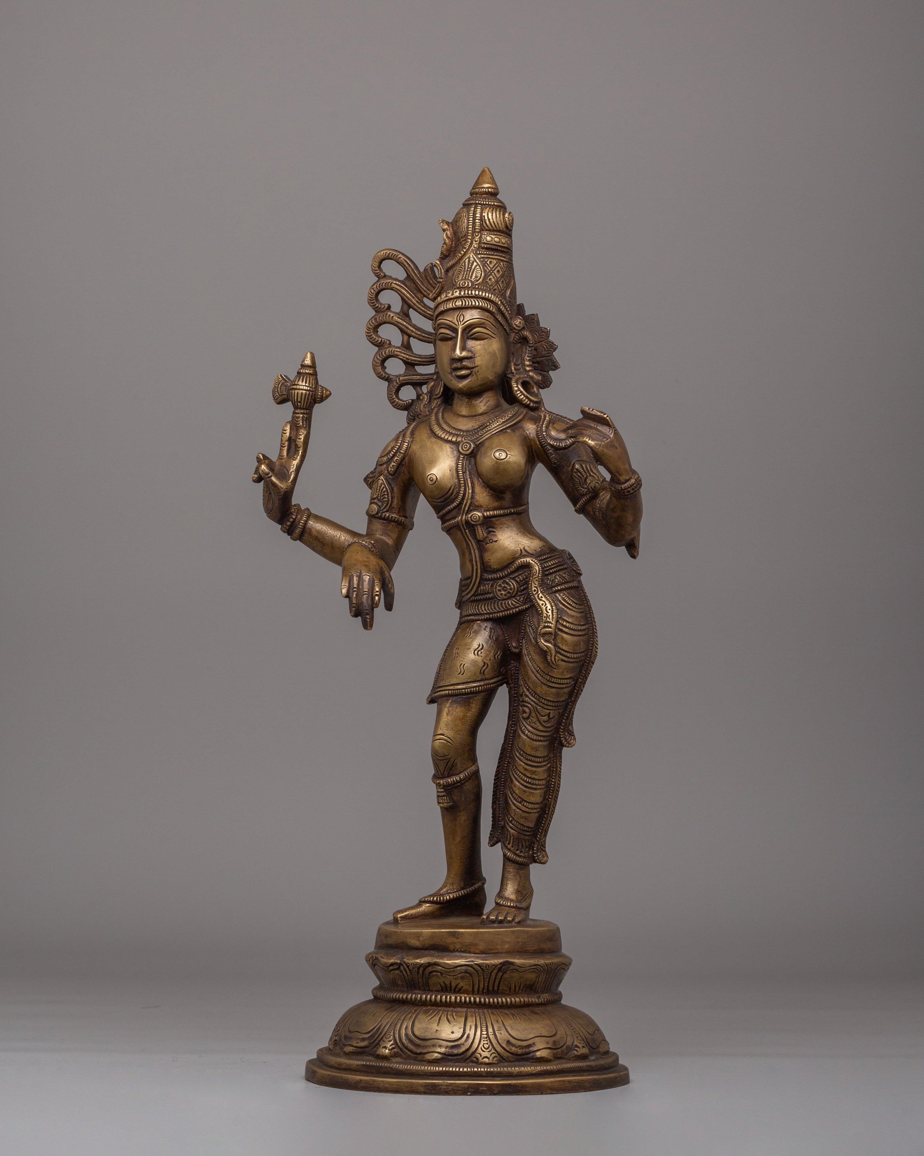 Handmade Ardhanarishvara Statue | Divine Union of Shiva & Shakti