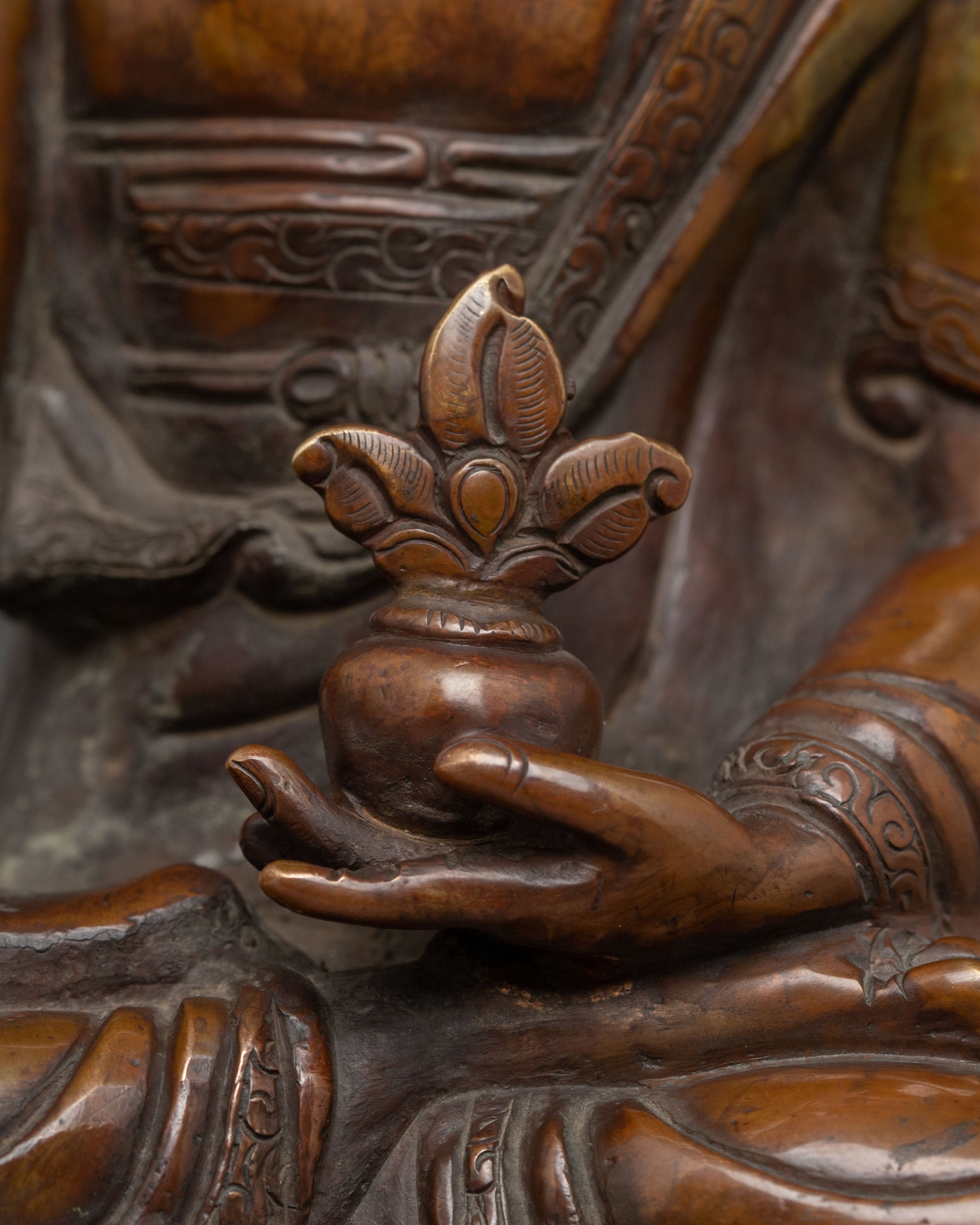 Himalayan Spiritual Healer Medicine Buddha Statue | Traditional Sculpture