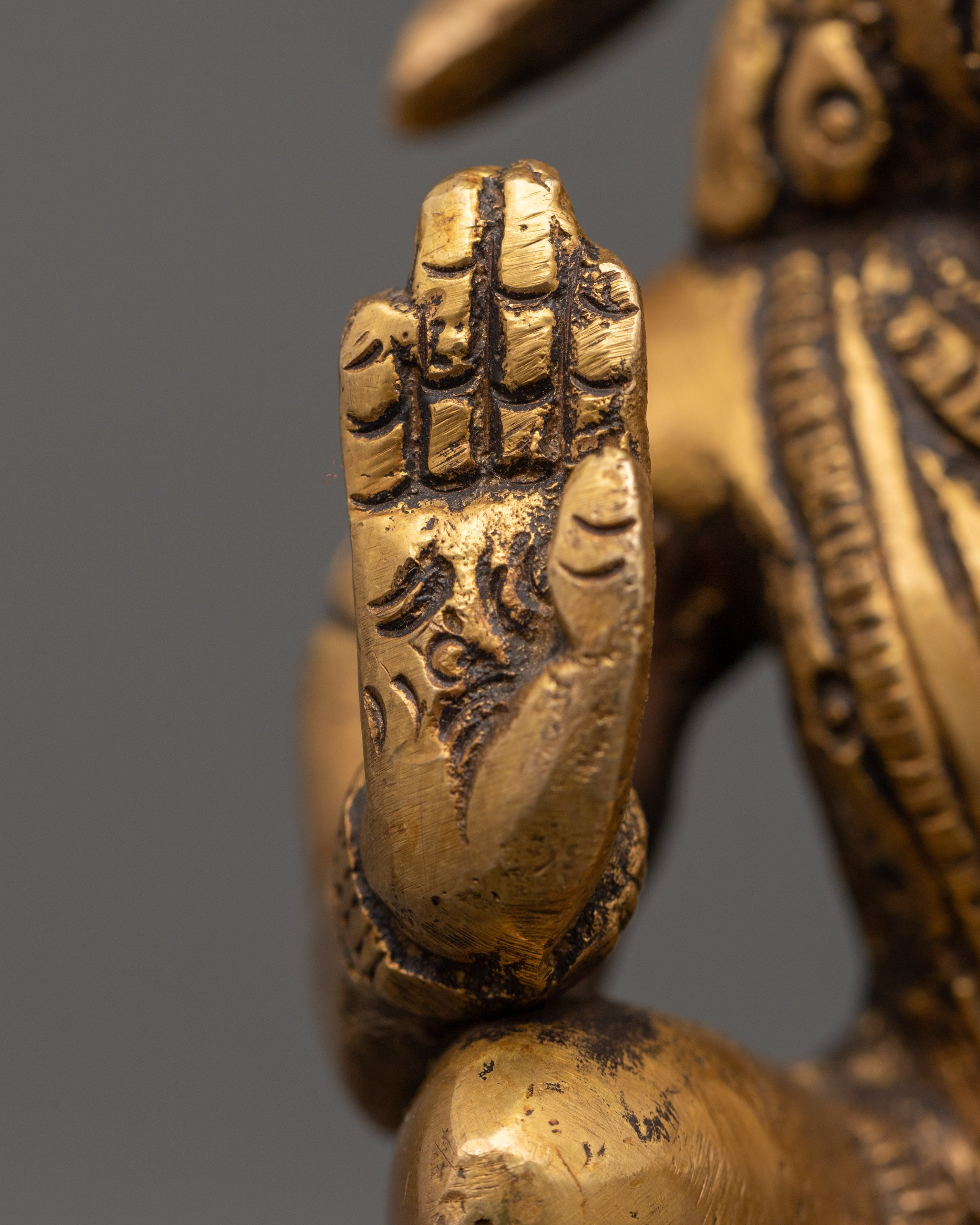 Brass Hanuman Statue | Strength & Devotion Decor