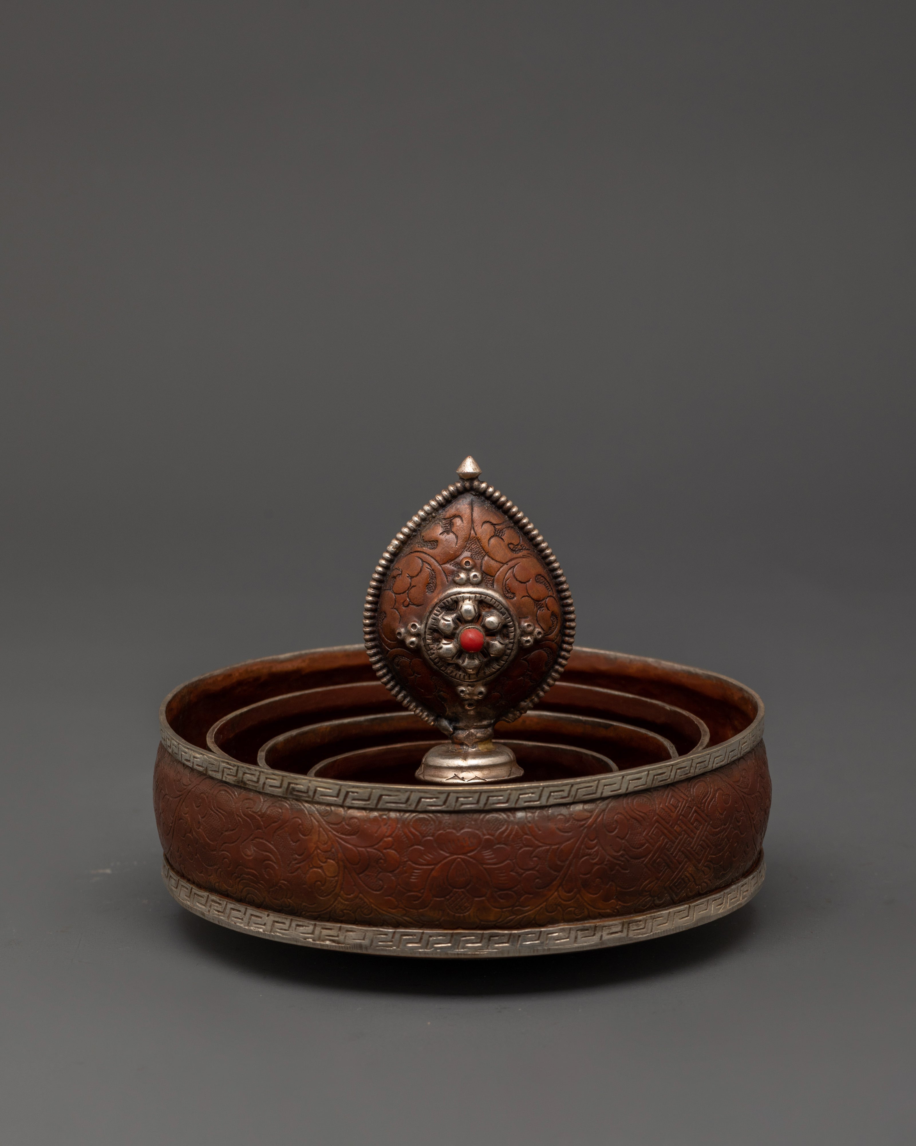 Tibetan Mandala Ritual Artifact | For Altar Offerings and Sacred Practices