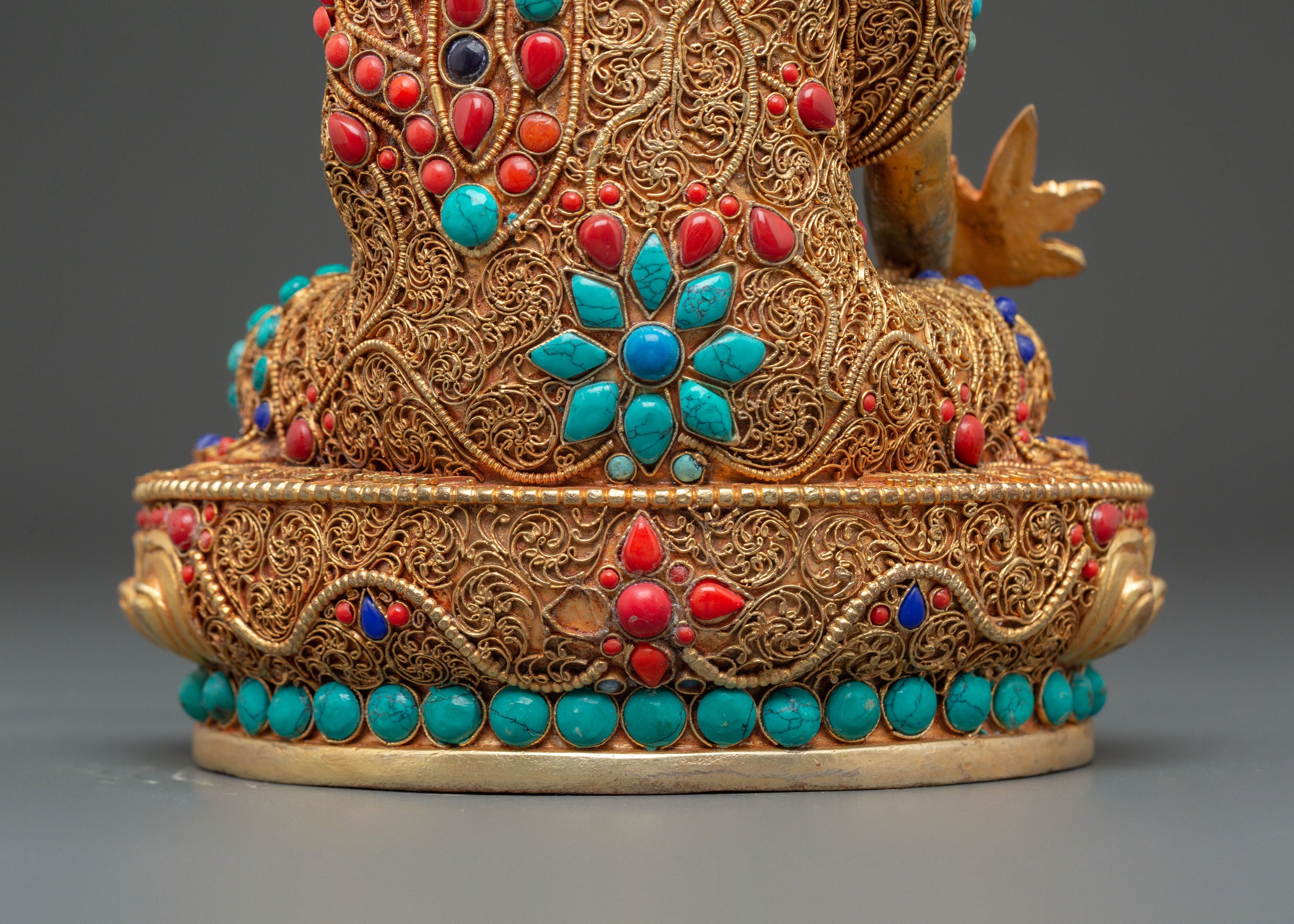 Tibetan Medicine Buddha Figurine | Healing Deity