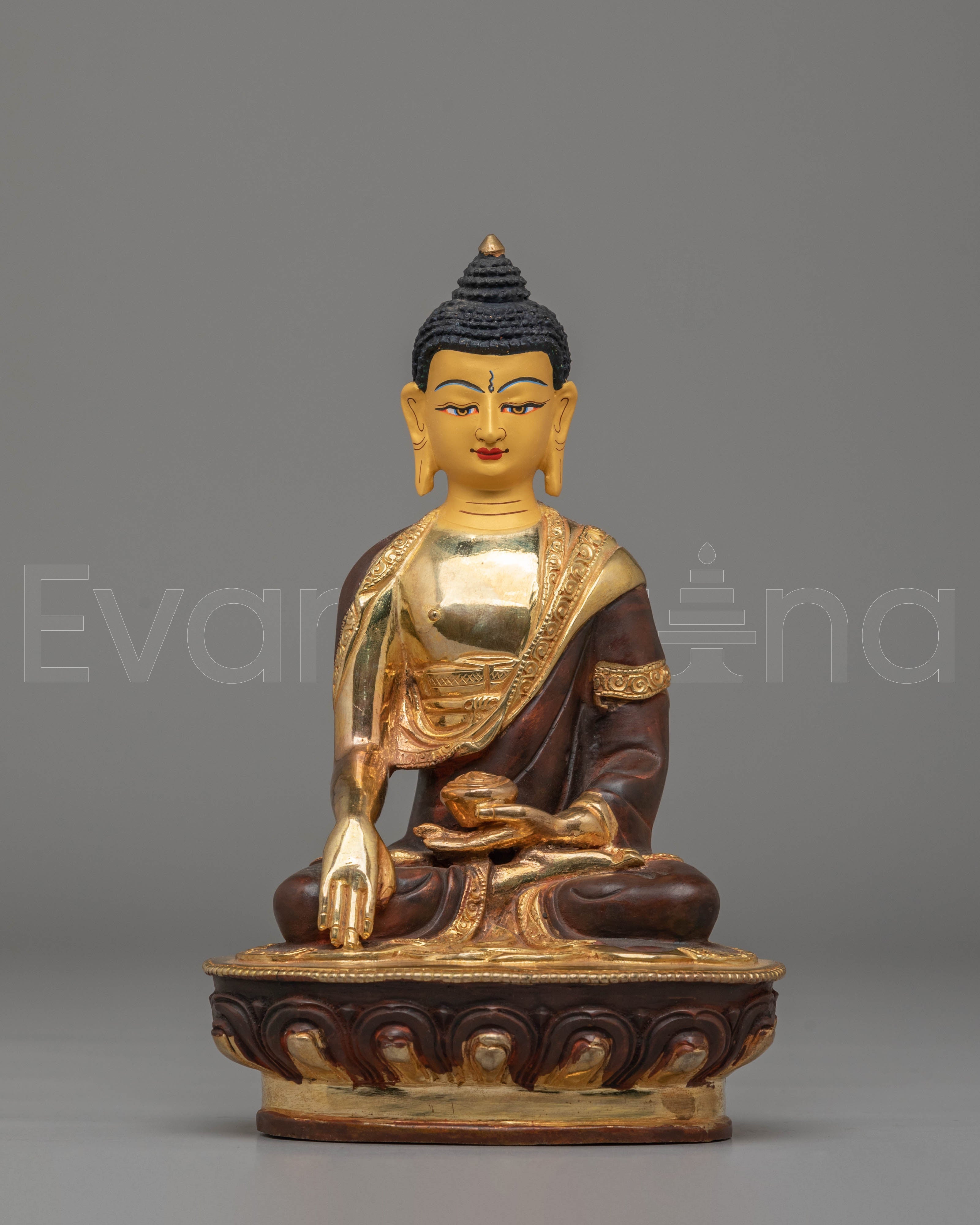 Buddha Shakyamuni Copper Statue | Handmade Tibetan Art